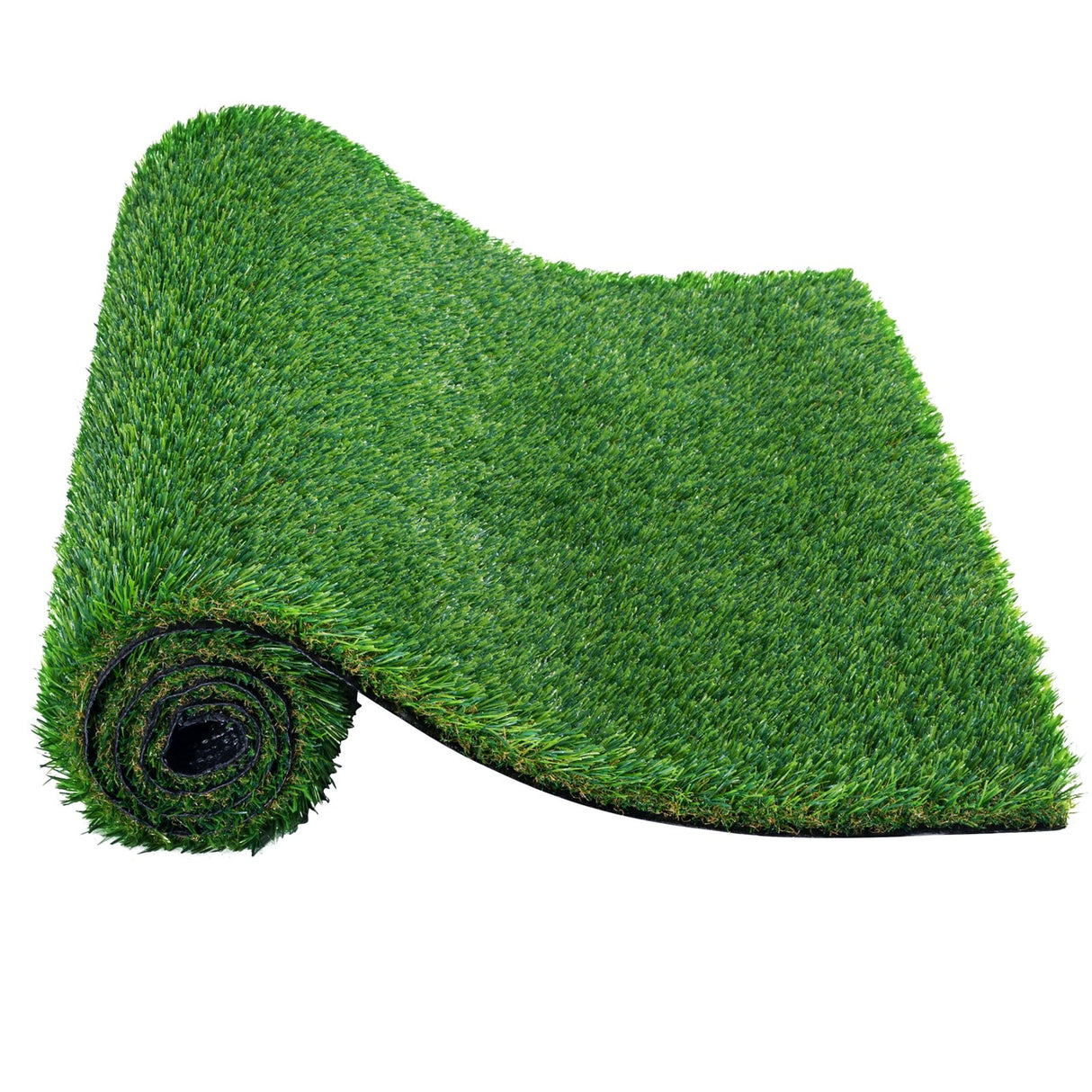VEVOR Artifical Grass, 6 x 10 ft Rug Green Turf, 1.38"Fake Door Mat Outdoor Patio Lawn Decoration, Easy to Clean with Drainage Holes, Perfect For