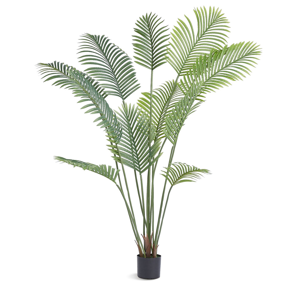 VEVOR Artificial Palm Tree, 1.8mTall Faux Plant, Secure PE Material & Anti-Tip Tilt Protection Low-Maintenance Plant, Lifelike Green Fake Tree for Home Office Warehouse Decor Indoor Outdoor