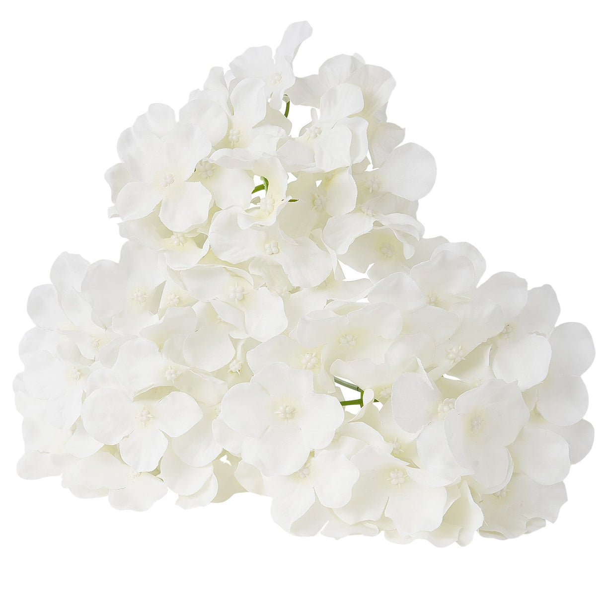VEVOR Artificial Flowers, 105 pcs Real Looking White Silk Fake Hydrangea Bulk, White Faux Bridal Shower with Stems for DIY Wedding Bouquets, Home Centerpieces Arrangements, Party Tables Decorations