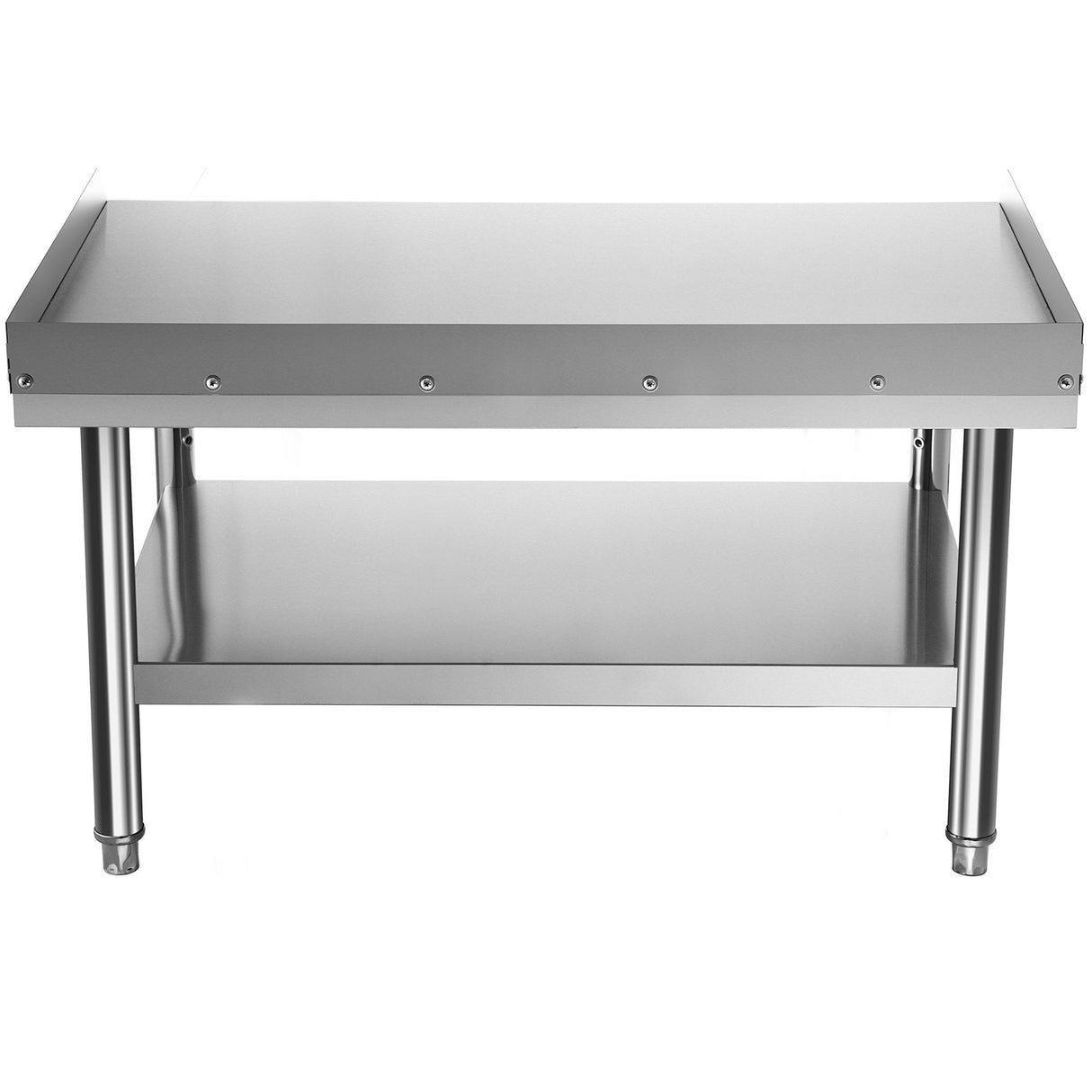 VEVOR Stainless Steel Equipment Grill Stand, 122 x 76 x 61cm Stainless Table, Grill Stand Table with Adjustable Storage Undershelf, Equipment Stand Grill Table for Hotel, Home, Restaurant Kitchen