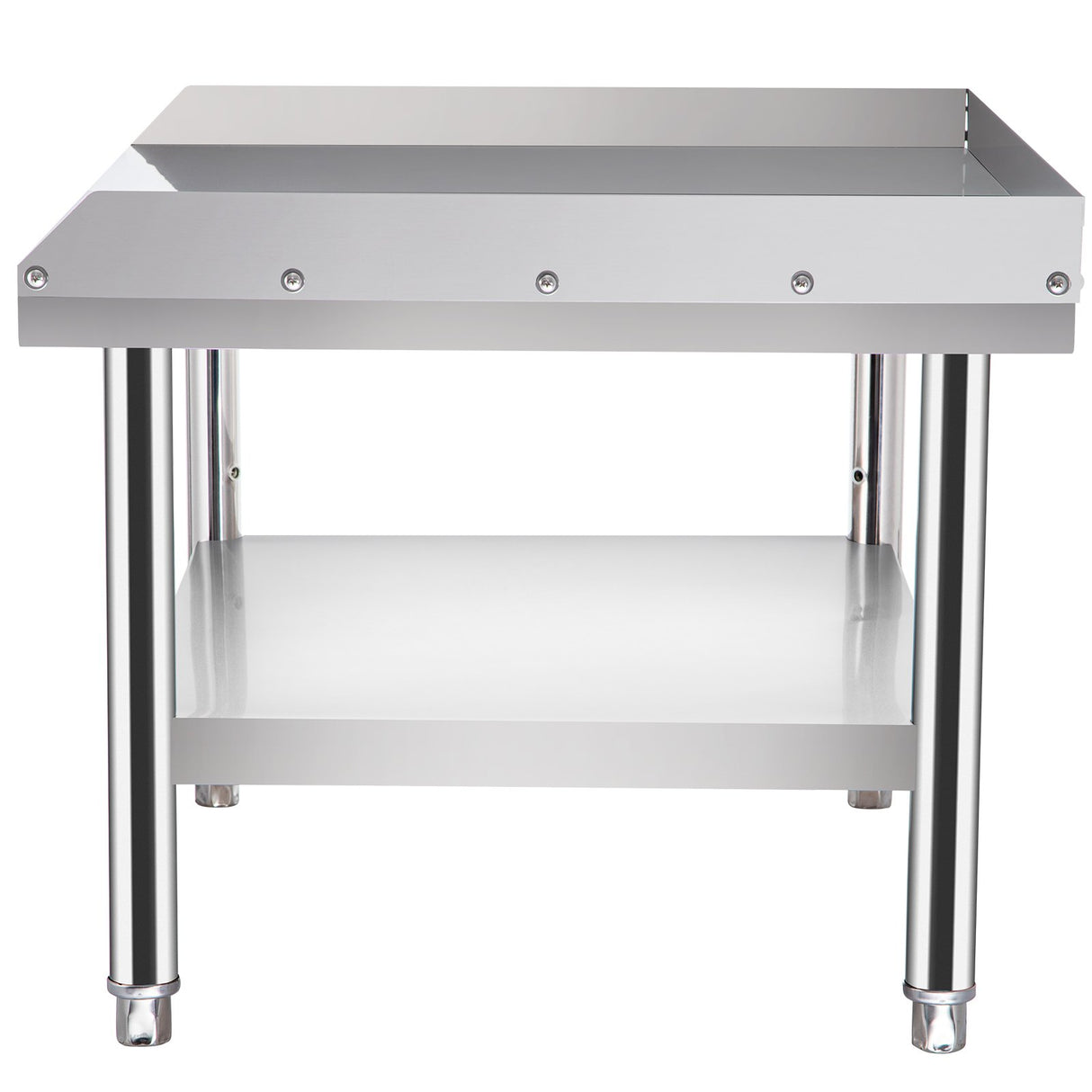 VEVOR Stainless Steel Equipment Grill Stand, 152x76x61 cm Stainless Table, Grill Stand Table with Adjustable Storage Undershelf, Equipment Stand Grill Table for Hotel, Home, Restaurant Kitchen