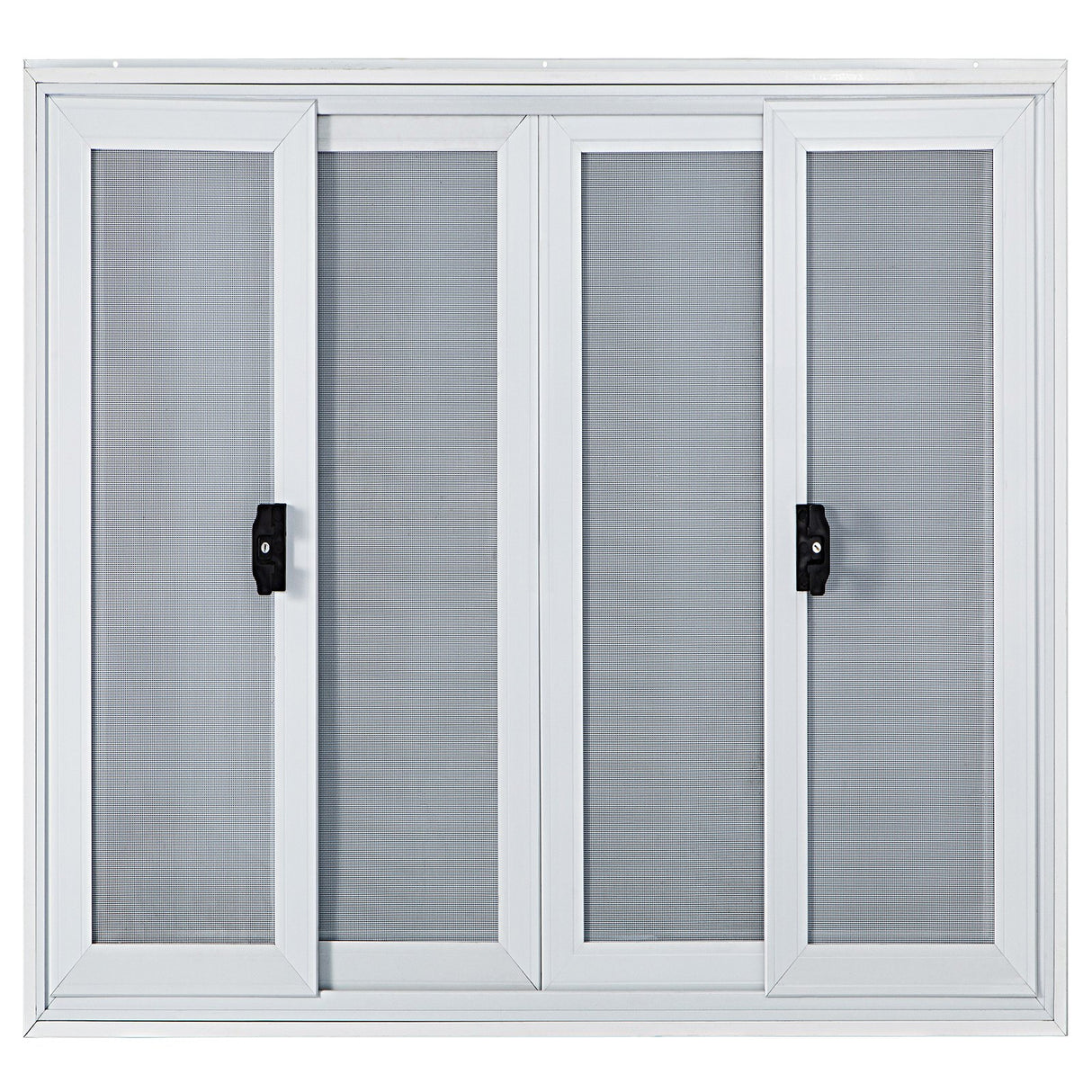 VEVOR Concession Window, 91.4 x 91.4 cm Aluminum Alloy Food Truck Service Window with 4 Horizontal Sliding Screen Windows & Awning Door & Drag Hook,