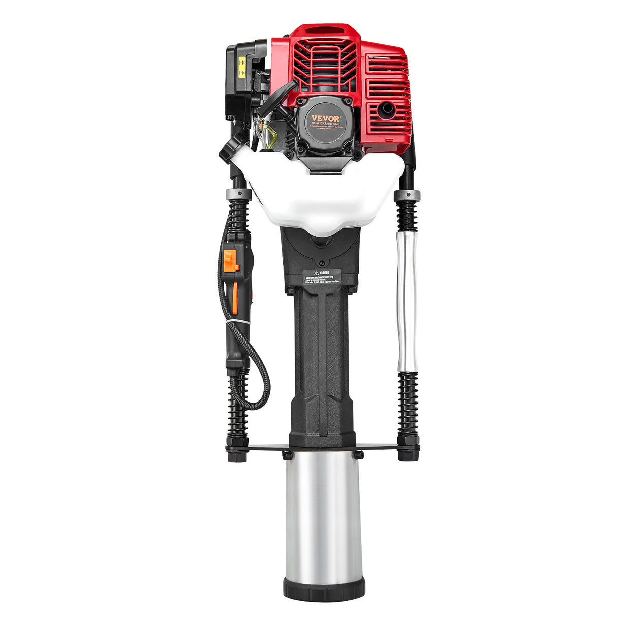 VEVOR 52cc Gas-Powered T Post Driver 2-Stroke Fence Piling Pounder w/ 3 Head