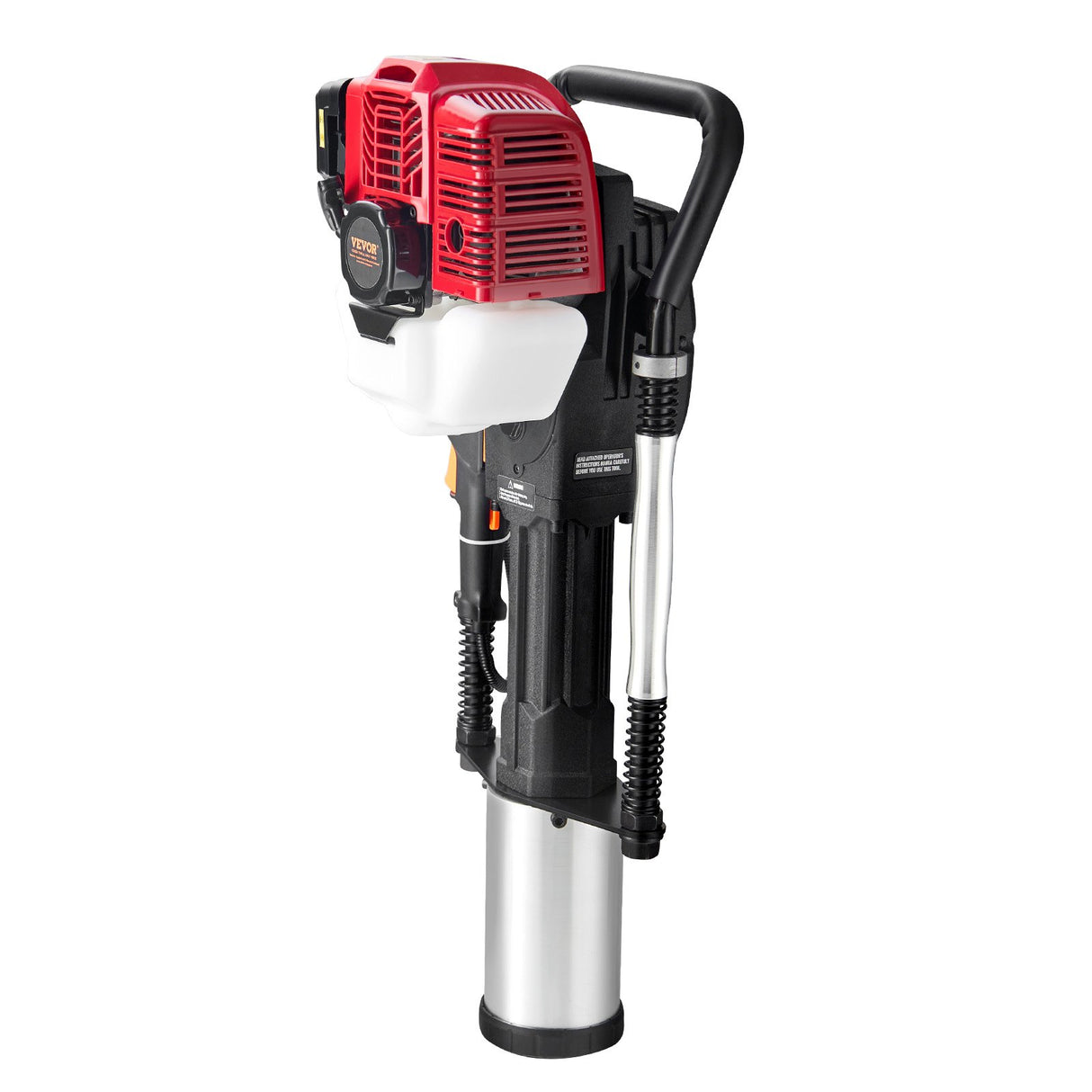 VEVOR 52cc Gas-Powered T Post Driver 2-Stroke Fence Piling Pounder w/ 3 Head