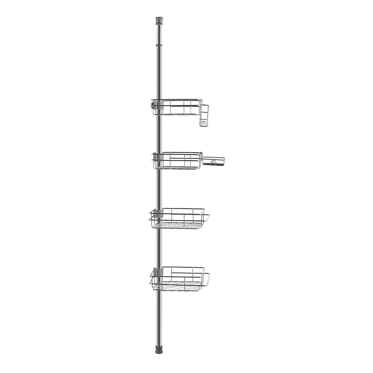 VEVOR 42" to 114" High Shower Corner Caddy Tension Pole Rust-Proof Tension Pole