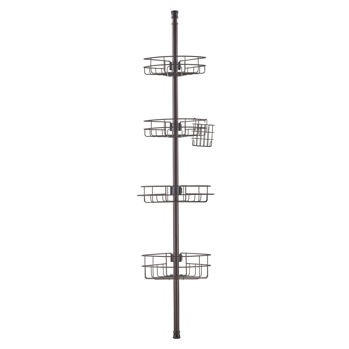 VEVOR 56" to 114" High Shower Corner Caddy Tension Pole Rust-Proof Tension Pole