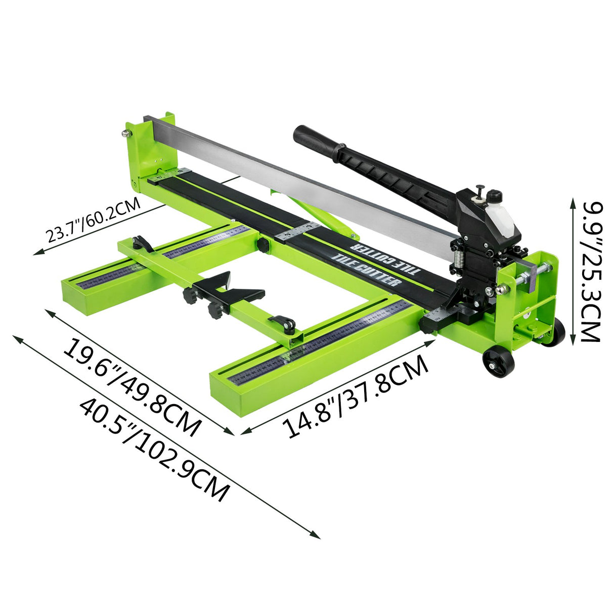 VEVOR Tile Cutter 31.5 Inch Manual Tile Cutter 1.4 Inch Tile Cutting Machine Ceramic Porcelain Tile Cutter w/Laser Guide All-Steel Frame and Bonus Spare Cutter Wheels Tile Cutter Hand Tool