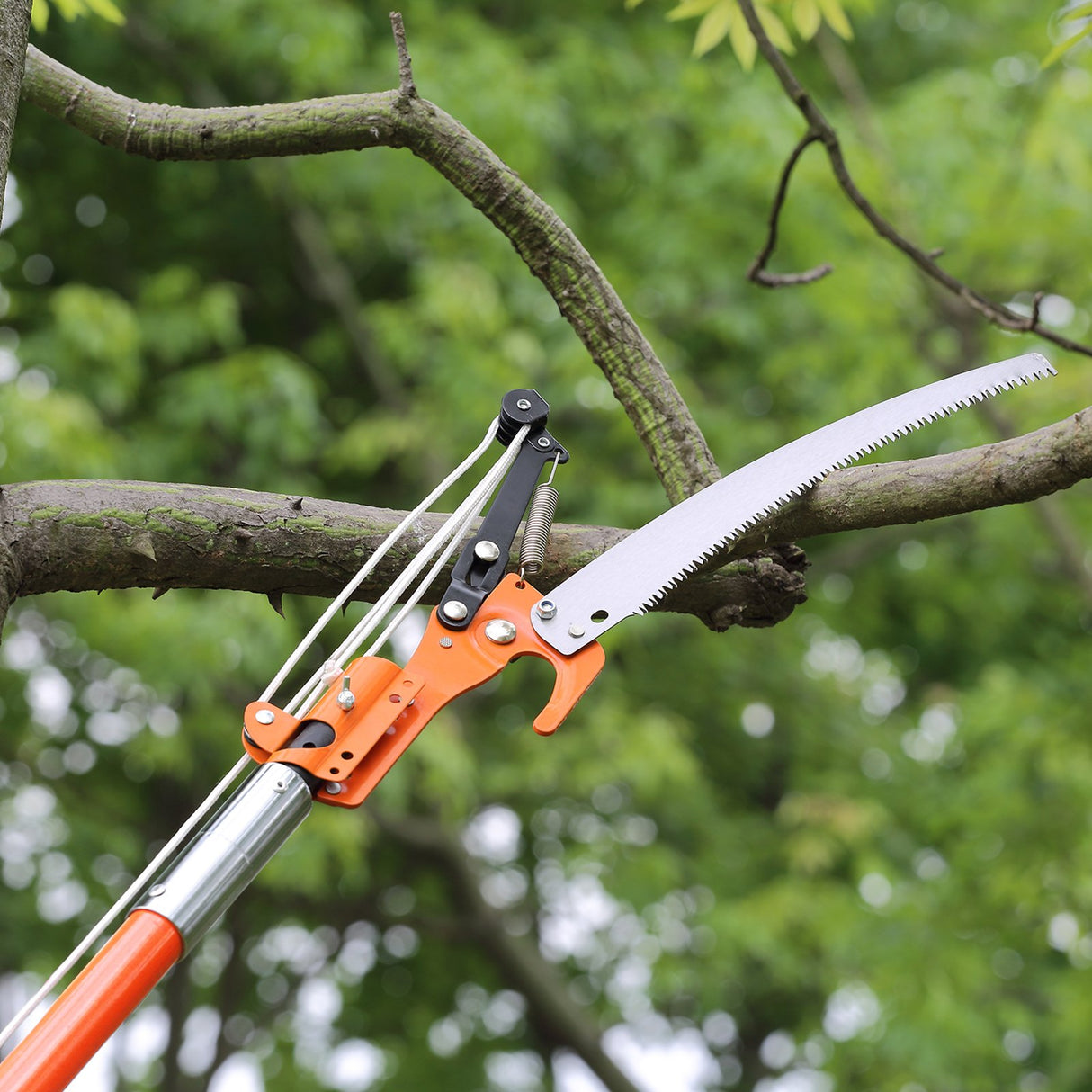 VEVOR Manual Pole Saw, 2.24 m-8.24 m Extendable Tree Pruner, Sharp Steel Blade and Scissors High Branches Trimming, Branch Trimmer with Lightweight 8