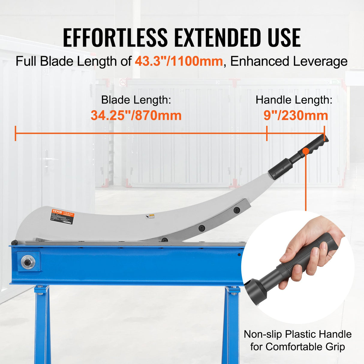 VEVOR 800mm Manual Hand Plate Shear for Metal Sheet Processing, Benchtop Cutter with Q235 Material, for Crafts Thick Steel Crafting, Heavy Duty Roll
