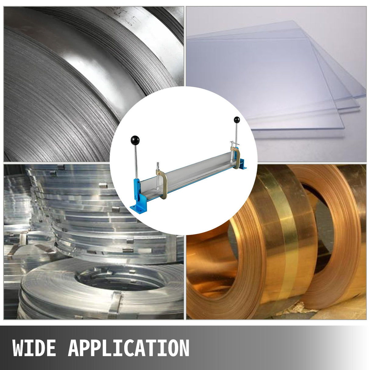 Vevor Metal Bending Machine Hand Sheet Metal Bender Adjustable Hardness