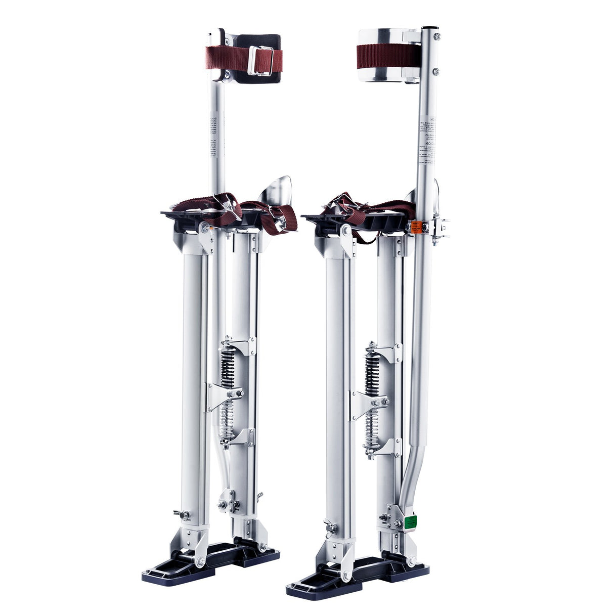 VEVOR Drywall Stilts, 24''-40'' Adjustable Aluminum Tool Stilts with Protective Knee Pads, Durable and Non-Slip Work Stilts for Sheetrock Painting, Walking, Taping, Silver