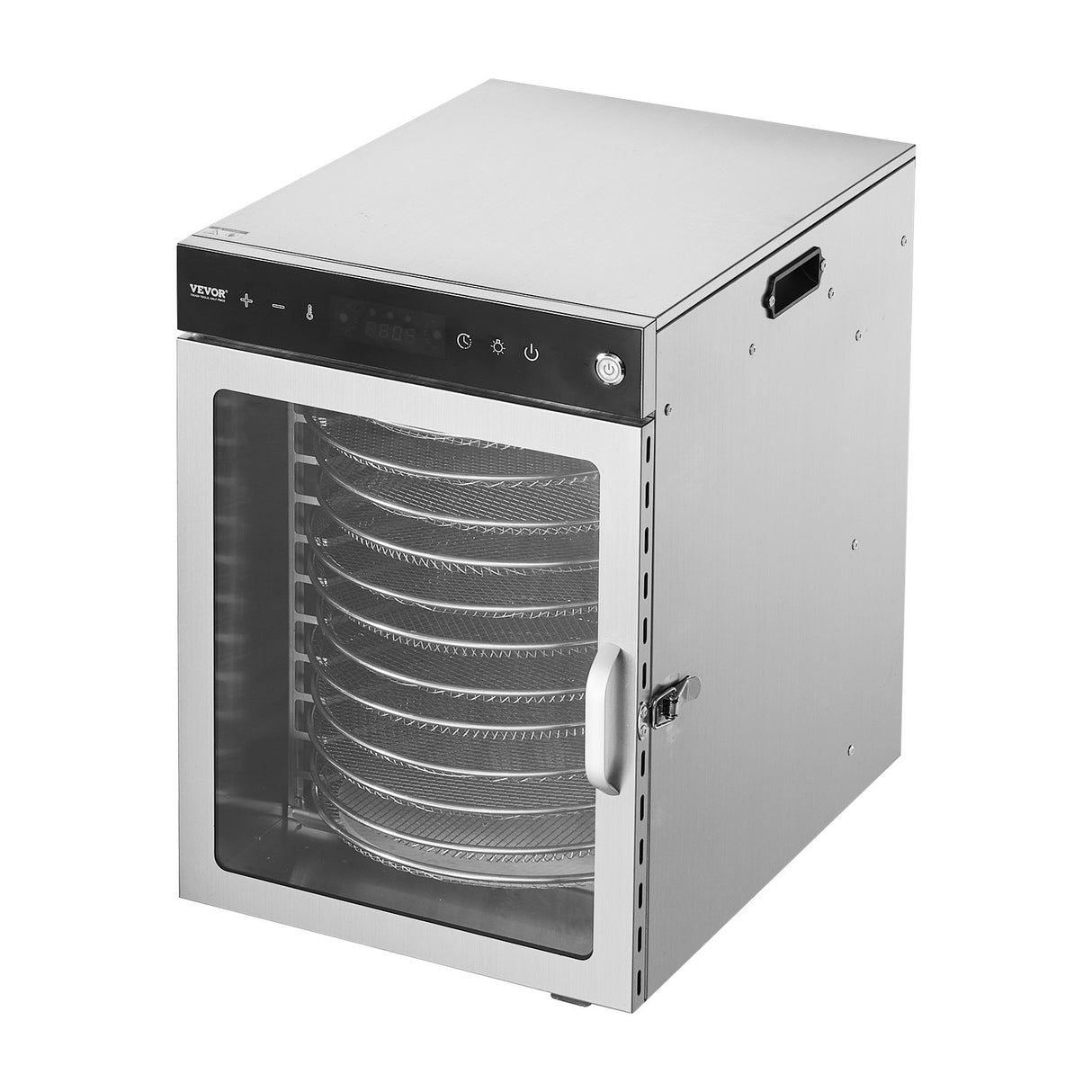 VEVOR 12 Trays Rotary Food Dehydrator Machine Stainless Steel 800W Fruit Drying
