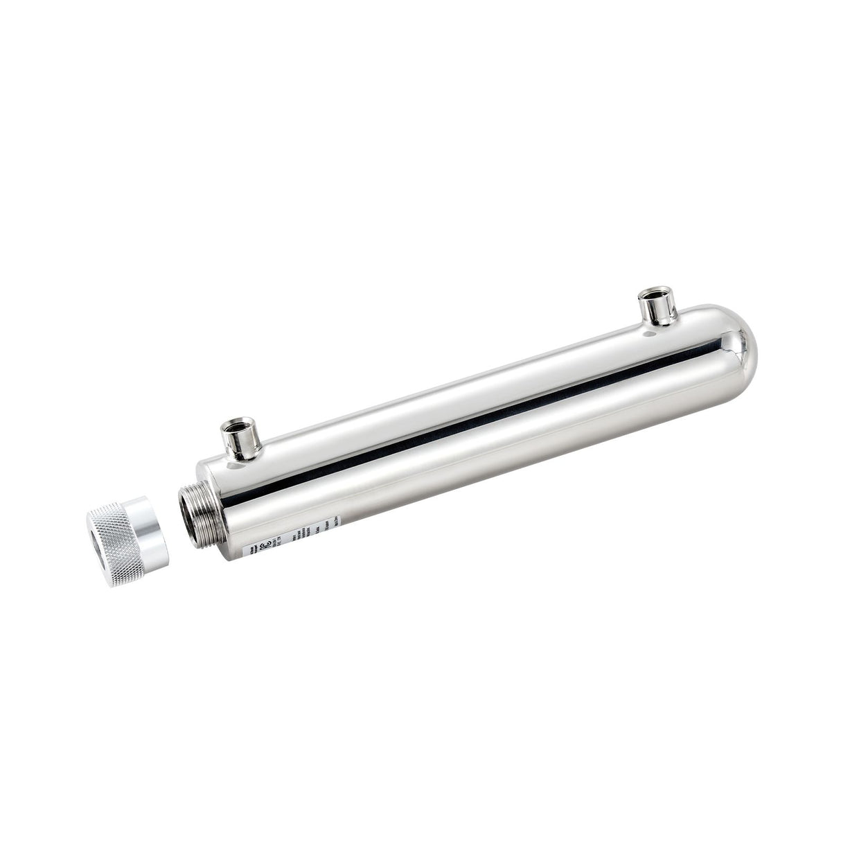 UV Water Purifier, 12W 1GPM, 220V Versatile Ultraviolet Water Purifier Filter with Stainless Steel Housing, Whole House UV Water Filter with Quartz Sleeve Fit for Shower/Drinking/Cleaning