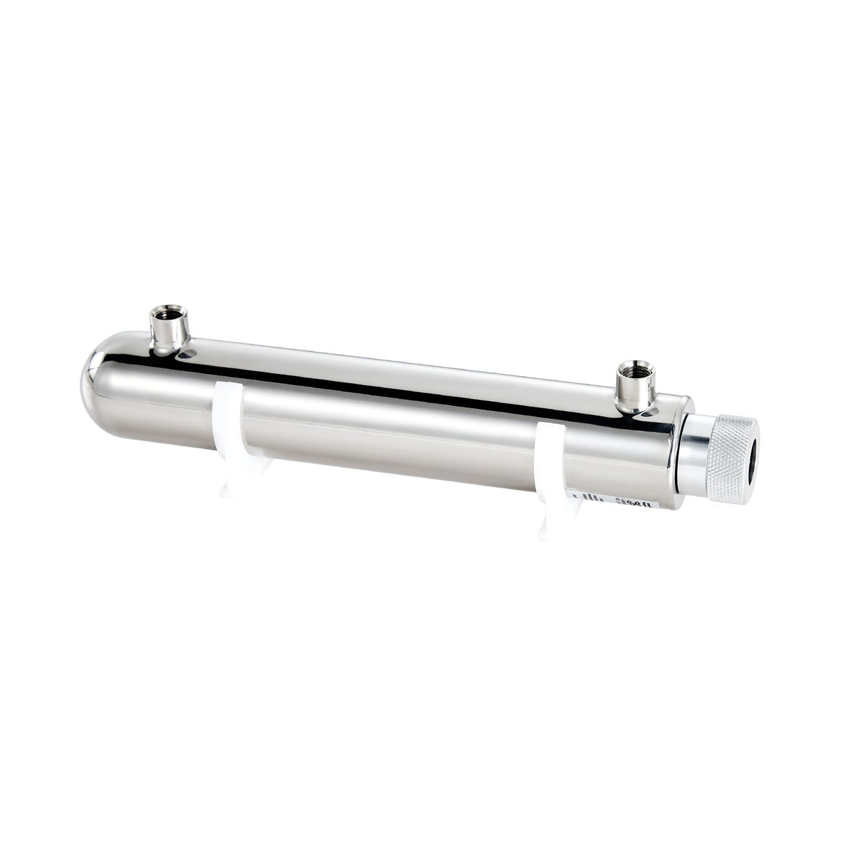 UV Water Purifier, 12W 1GPM, 220V Versatile Ultraviolet Water Purifier Filter with Stainless Steel Housing, Whole House UV Water Filter with Quartz Sleeve Fit for Shower/Drinking/Cleaning