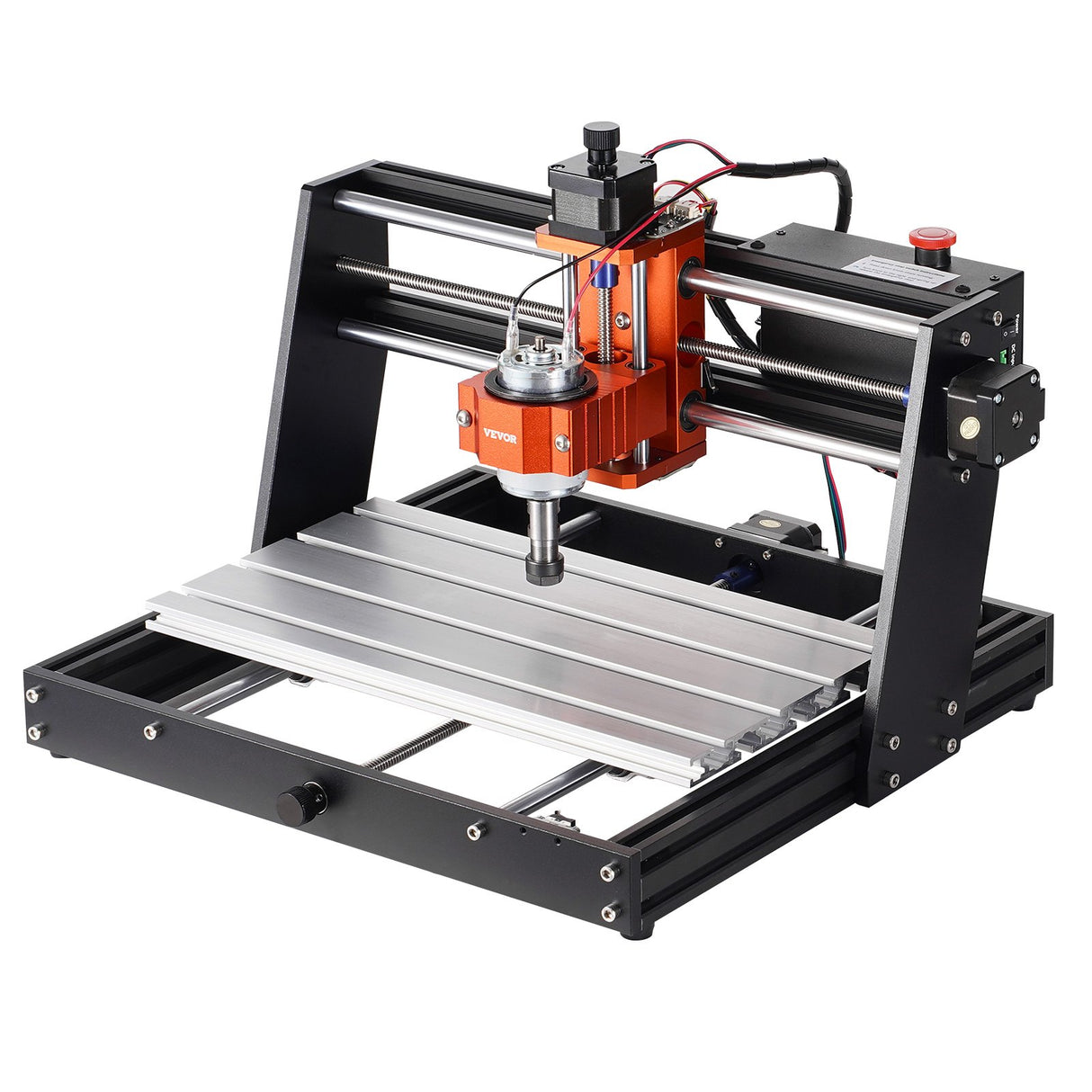 VEVOR CNC Router Machine, 120W, 3 Axis GRBL Control Wood Engraving Carving Milling Machine Kit, 11.81 x 7.87 x 2.83 in / 300 x 200 x 72 mm Working Area 1200 RPM for Wood Acrylic MDF PVC Plastic Foam