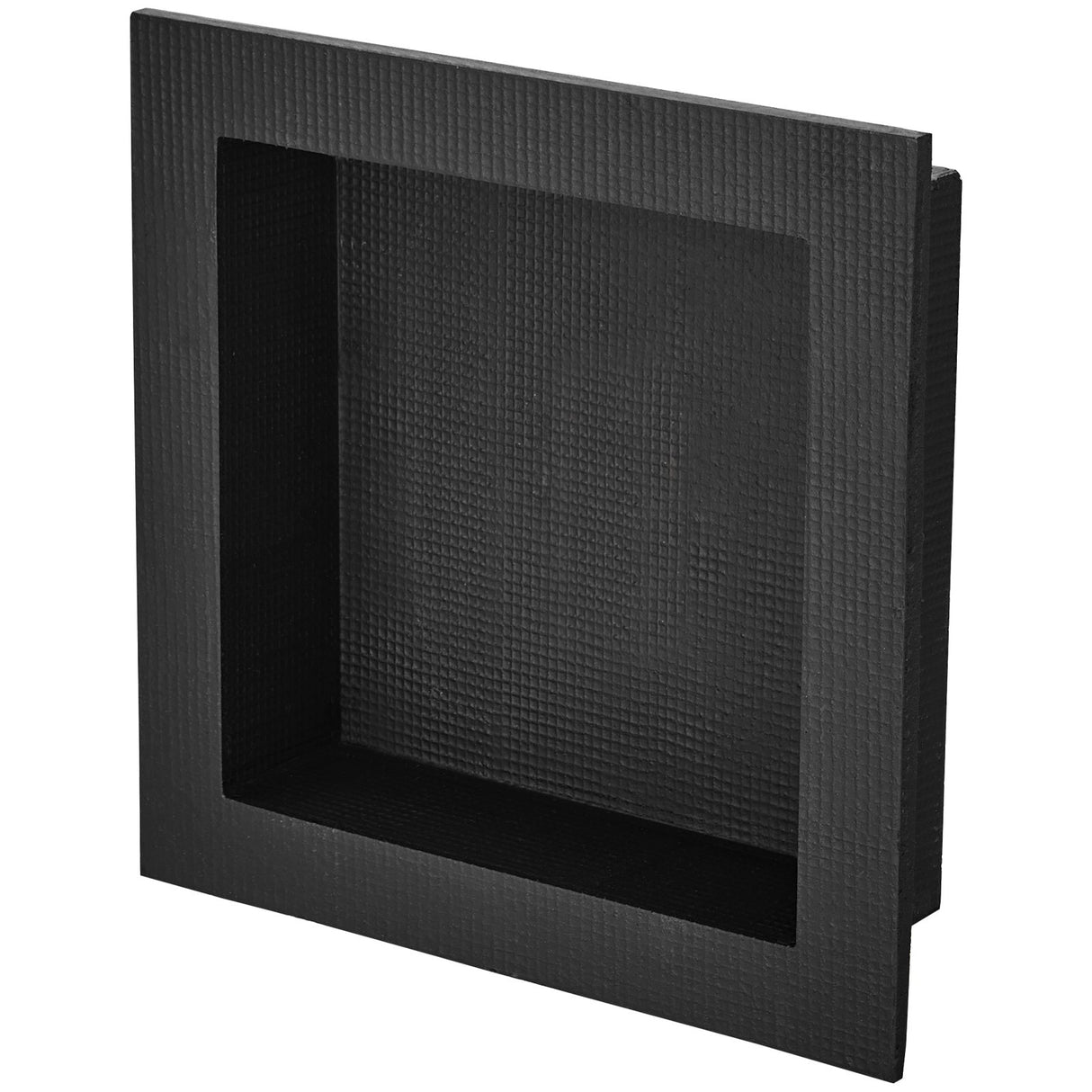 VEVOR Shower Niche Ready for Tile 40.64 x 40.64 cm, Single Shelf Organizer, Square Corners Wall-inserted Niche Recessed, Sealed Protection Modern Soap Storage Niche for Shower Bathroom, Black