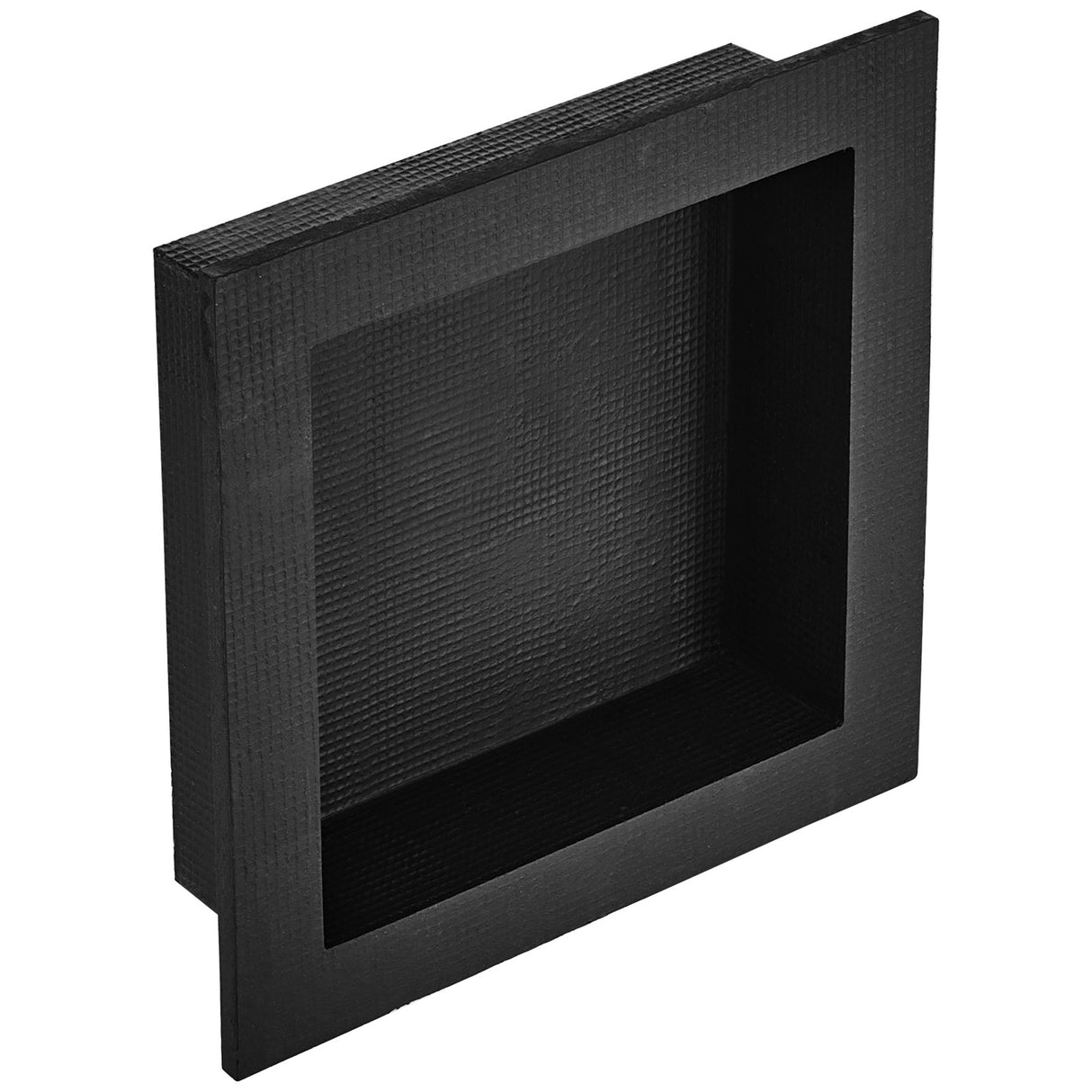 VEVOR Shower Niche Ready for Tile 40.64 x 40.64 cm, Single Shelf Organizer, Square Corners Wall-inserted Niche Recessed, Sealed Protection Modern Soap Storage Niche for Shower Bathroom, Black