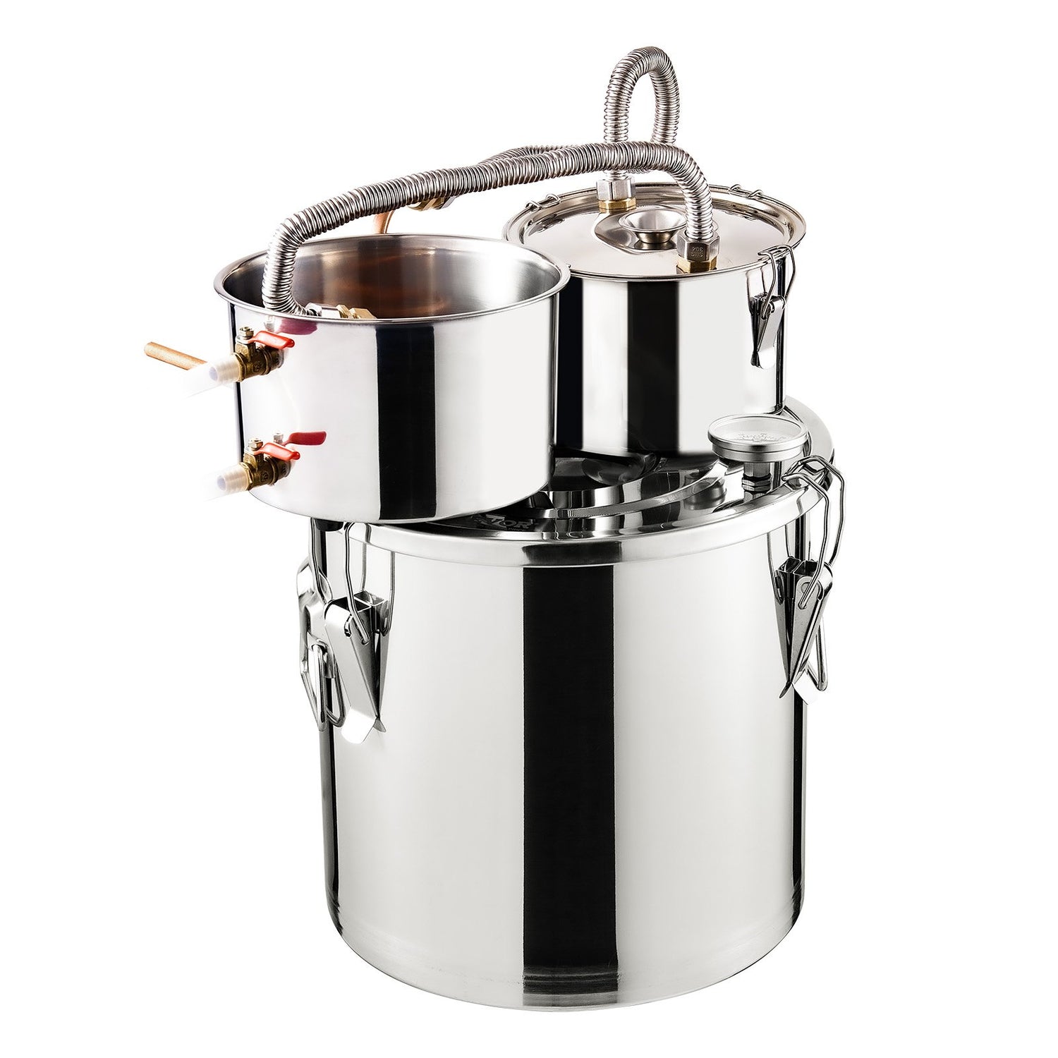 VEVOR Moonshine Still Water Alcohol Distiller 5Gal w/Thumper Keg & 8W Water Pump