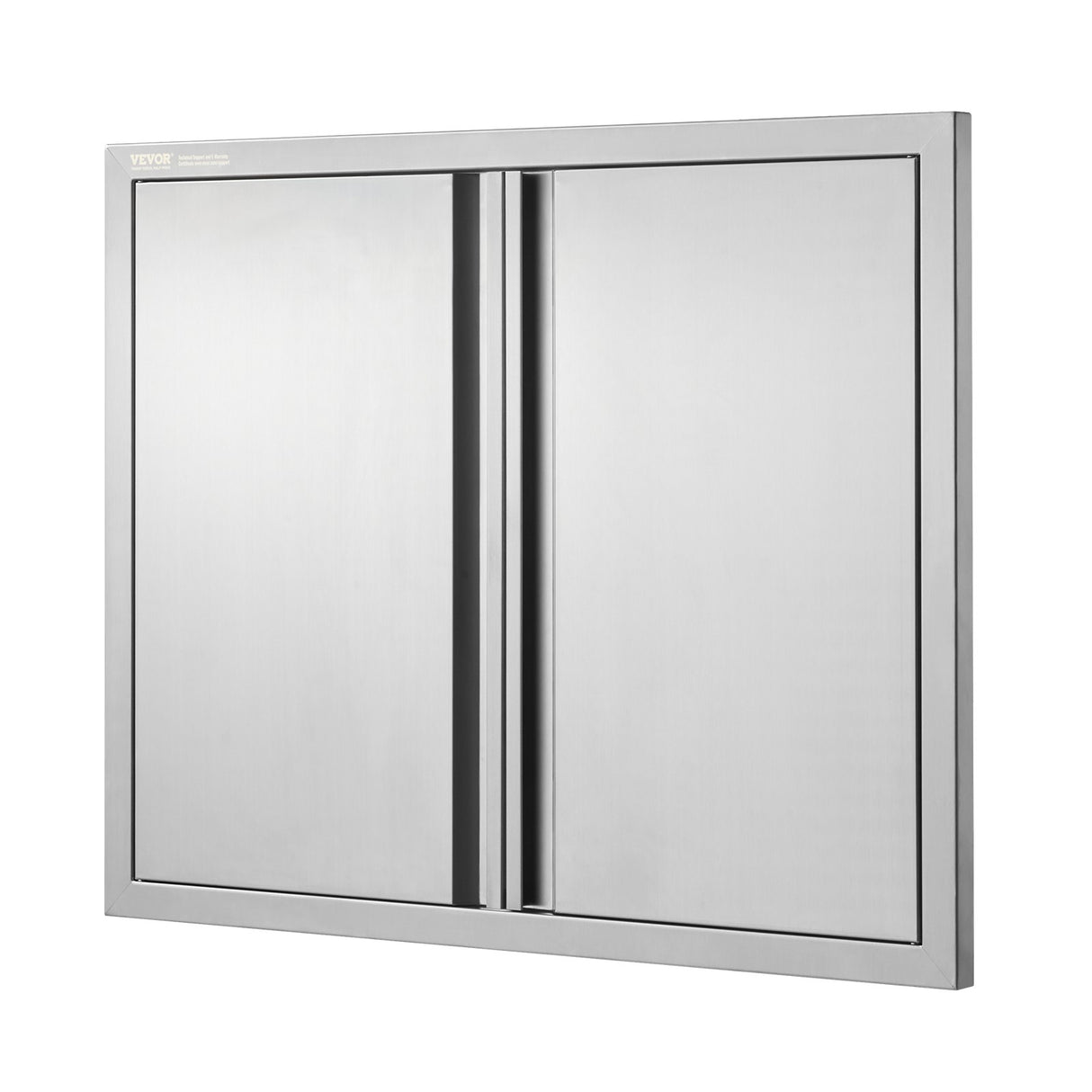 VEVOR BBQ Access Door, 787x609 mm Double Outdoor Kitchen Door, Stainless Steel Flush Mount Door, Wall Vertical Door with Recessed Handles , for BBQ Island, Grilling Station, Outside Cabinet