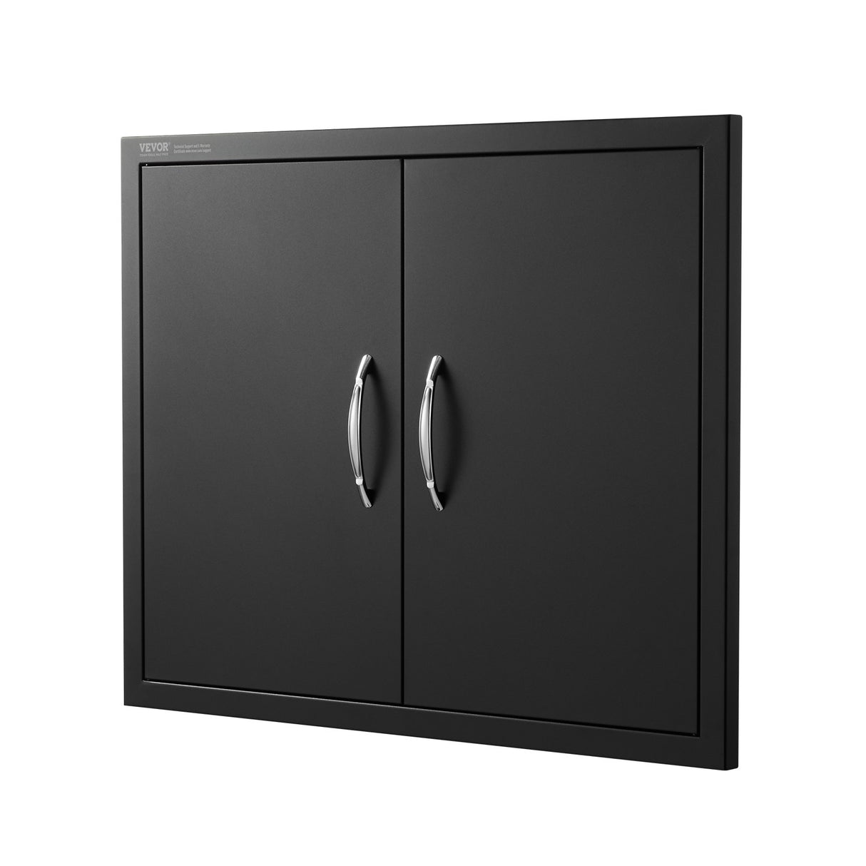 BBQ Access Door, 788x610 mm Double Outdoor Kitchen Door, Cold Plate Flush Mount Door, Wall Vertical Door with Handles, for BBQ Island, Grilling Station, Outside Cabinet