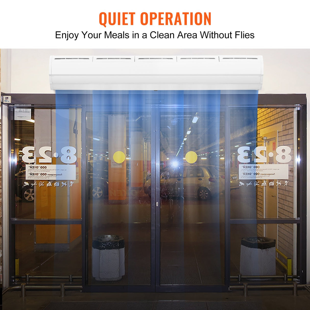 1.5m Commercial Indoor Air Curtain Super Power 2 Speeds 2547m³/h, UL Certified Wall Mounted Air Curtains for Doors, Indoor Over Door Fan with Heavy Duty Limit Switch, Easy-Install Unheated