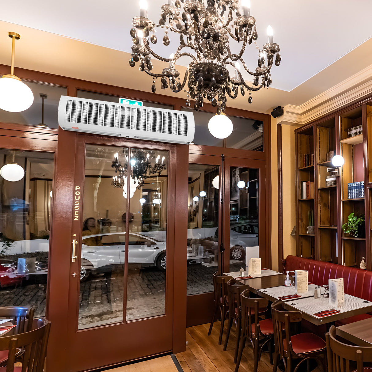 VEVOR 1.2m Commercial Indoor Air Curtain Super Power 2 Speeds 2802m_/h, UL Certified Wall Mounted Air Curtains for Doors, Indoor Over Door Fan with Heavy Duty Limit Switch, Easy-Install Unheated