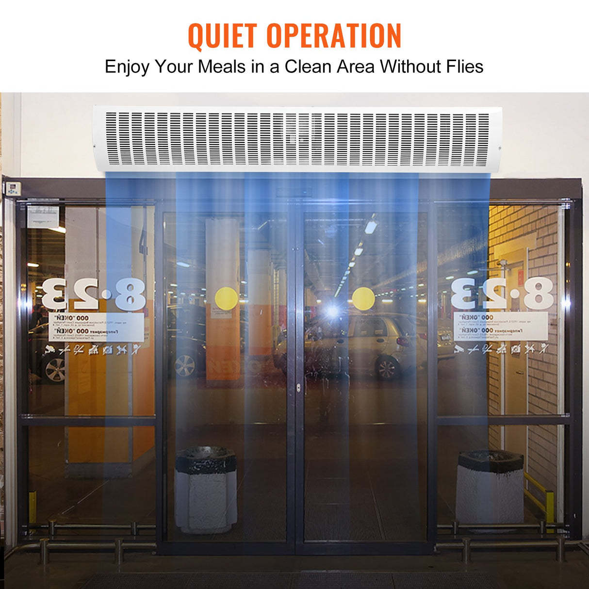 VEVOR 1.5m Commercial Indoor Air Curtain Super Power 2 Speeds 3566m?/h, UL Certified Wall Mounted Air Curtains for Doors, Indoor Over Door Fan with