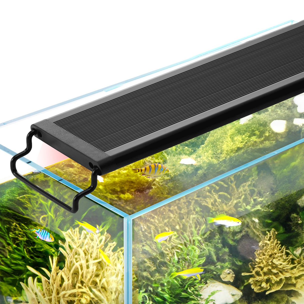 VEVOR Aquarium Light, 26W Full Spectrum Fish Tank Light with 24/7 Natural Mode, Adjustable Timer & 5-Level Brightness, with Aluminum Alloy Shell Extendable Brackets for 30"-36" Freshwater Planted Tank