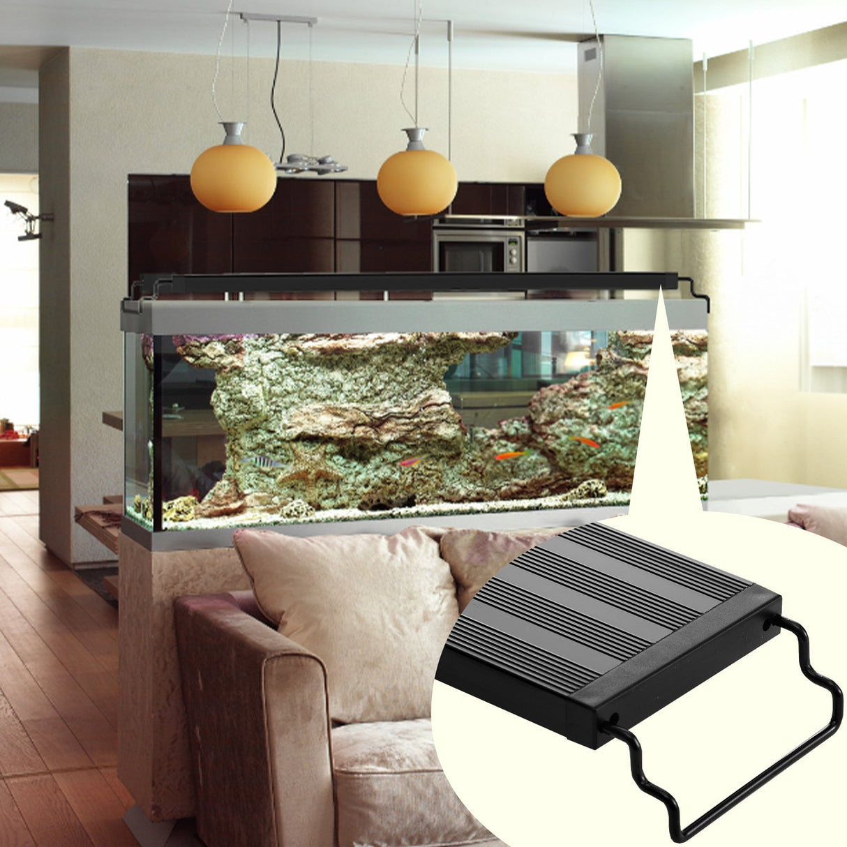 Aquarium Light 26W Full Spectrum Aquarium LED Lights for 36"-42" Fish Tank