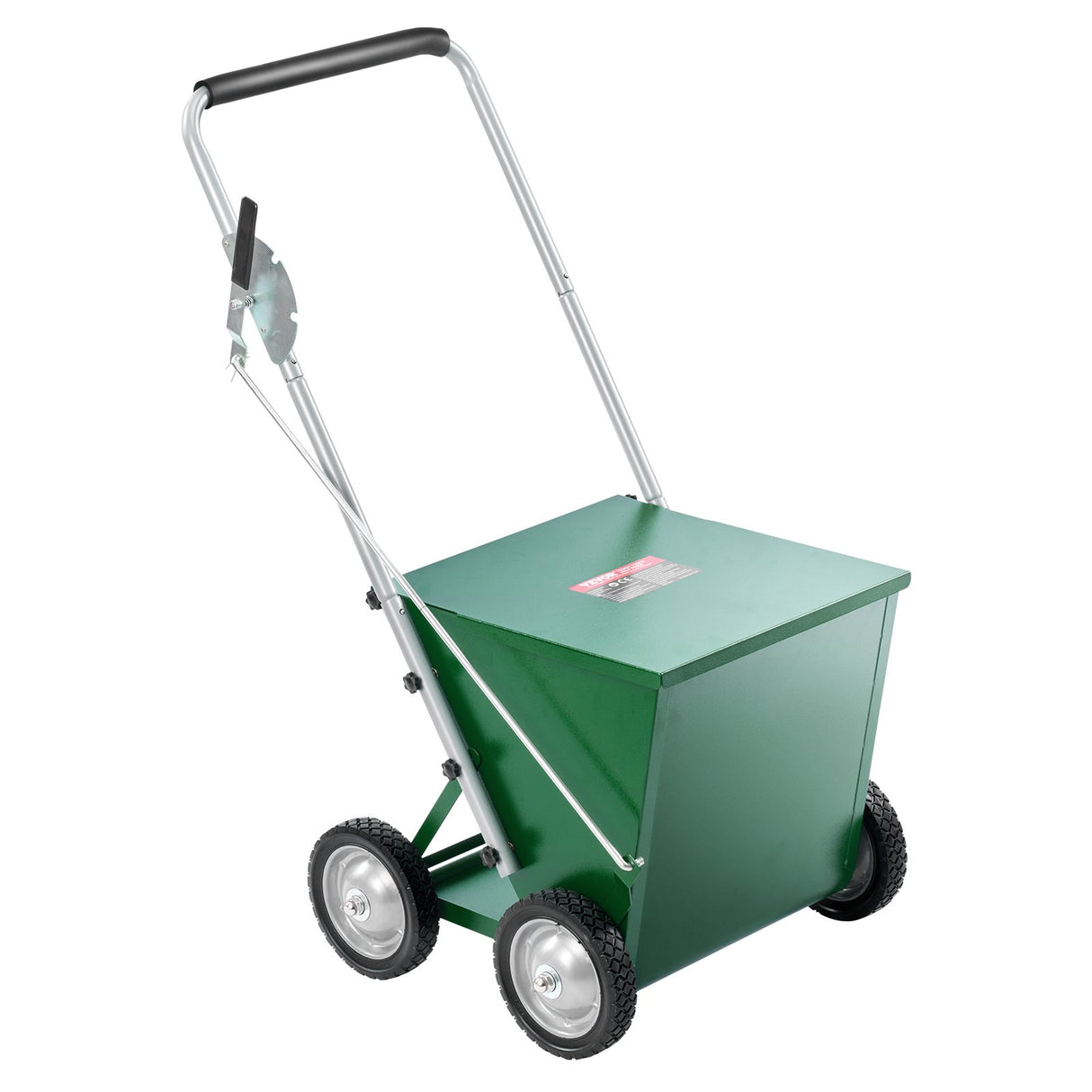 VEVOR Dry Line Marker 4-Wheel 50 or 100 mm Lines Heavy Duty Steel Chalker 29.5kg
