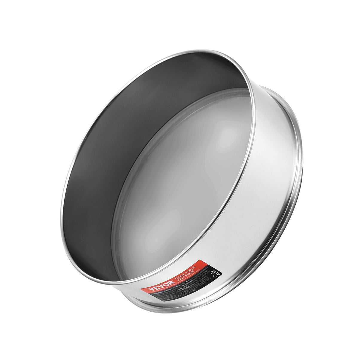 VEVOR Flour Sieve Fine Mesh, 80 Mesh Flour Sifter, 304 Stainless Steel Fine Mesh Sifter Food-grade, Dia. 12.6" Fine Mesh Strainers for Baking, 5 Sizes Mesh hole for Mungbean, Rice, Flour, Pearl Powder