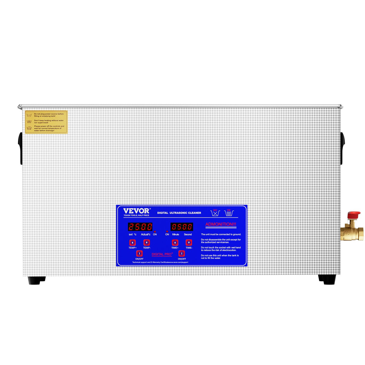 VEVOR 10L Ultrasonic Gun Cleaner 300W Ultra Sonic Cleaner Timer Heater Basket