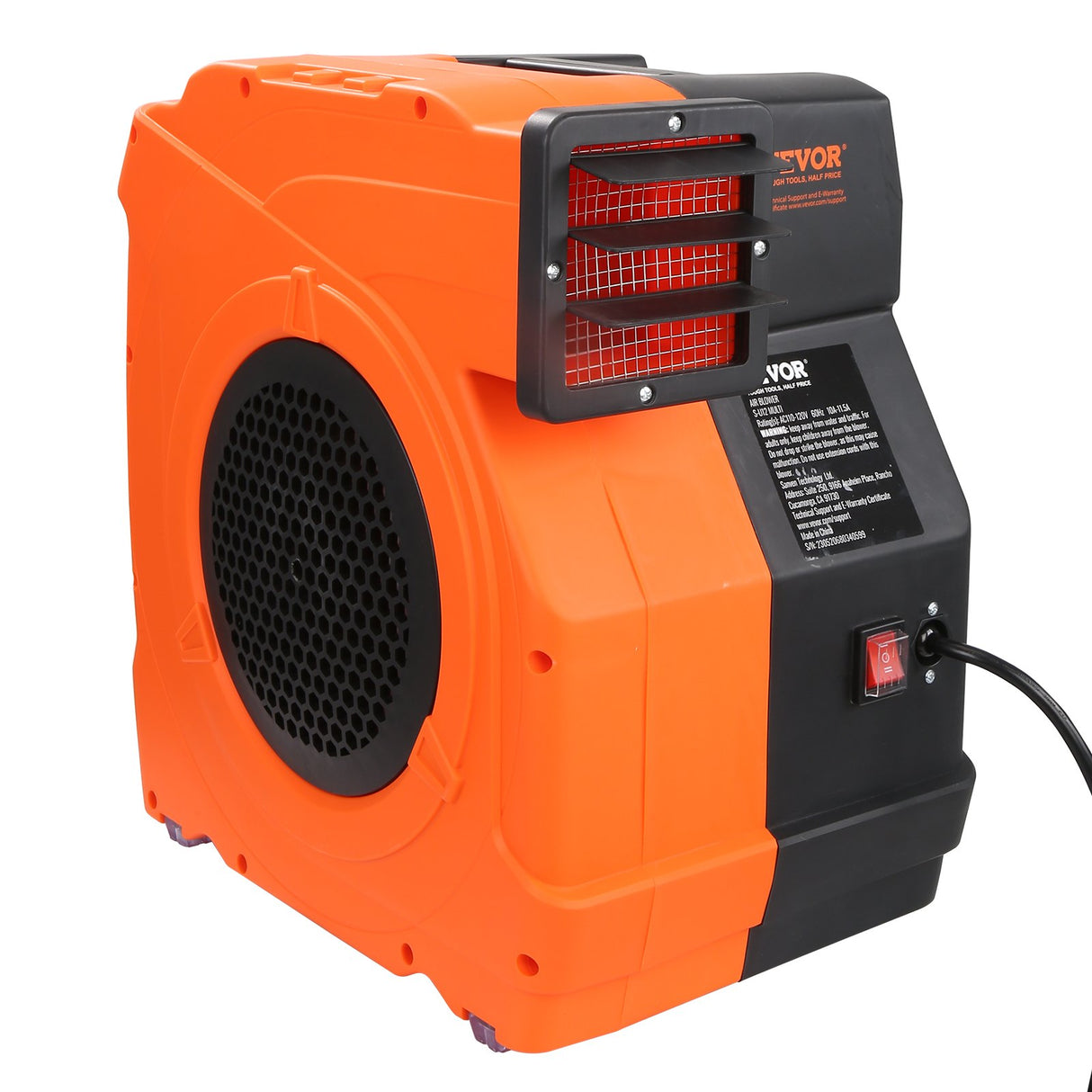 VEVOR Inflatable Blower, 1100W, 1.5 & 1.7 HP Bounce House Blower, Pump Commercial Air Blower for Inflatables, 3100 RPM Bouncy Castle Electric Fan for