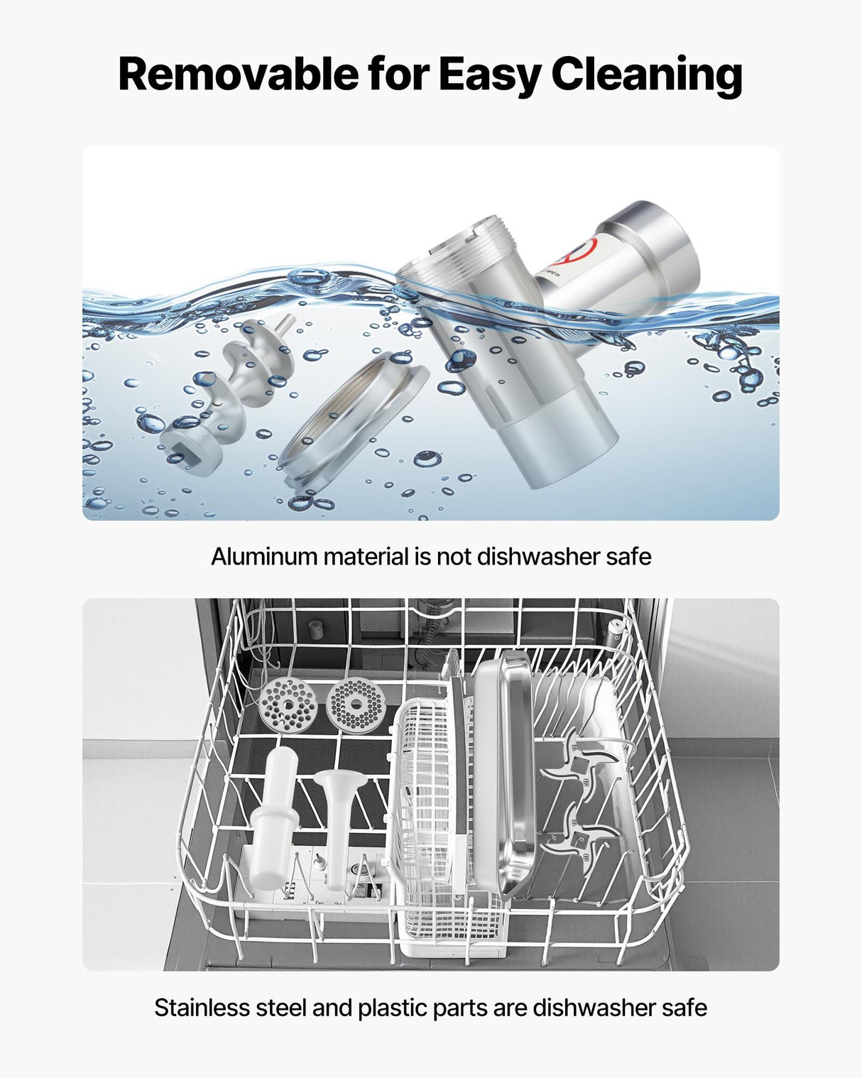 VEVOR Commercial Electric Meat Grinder 9.2 Lbs/Min Sausage Stuffer Maker Kitchen