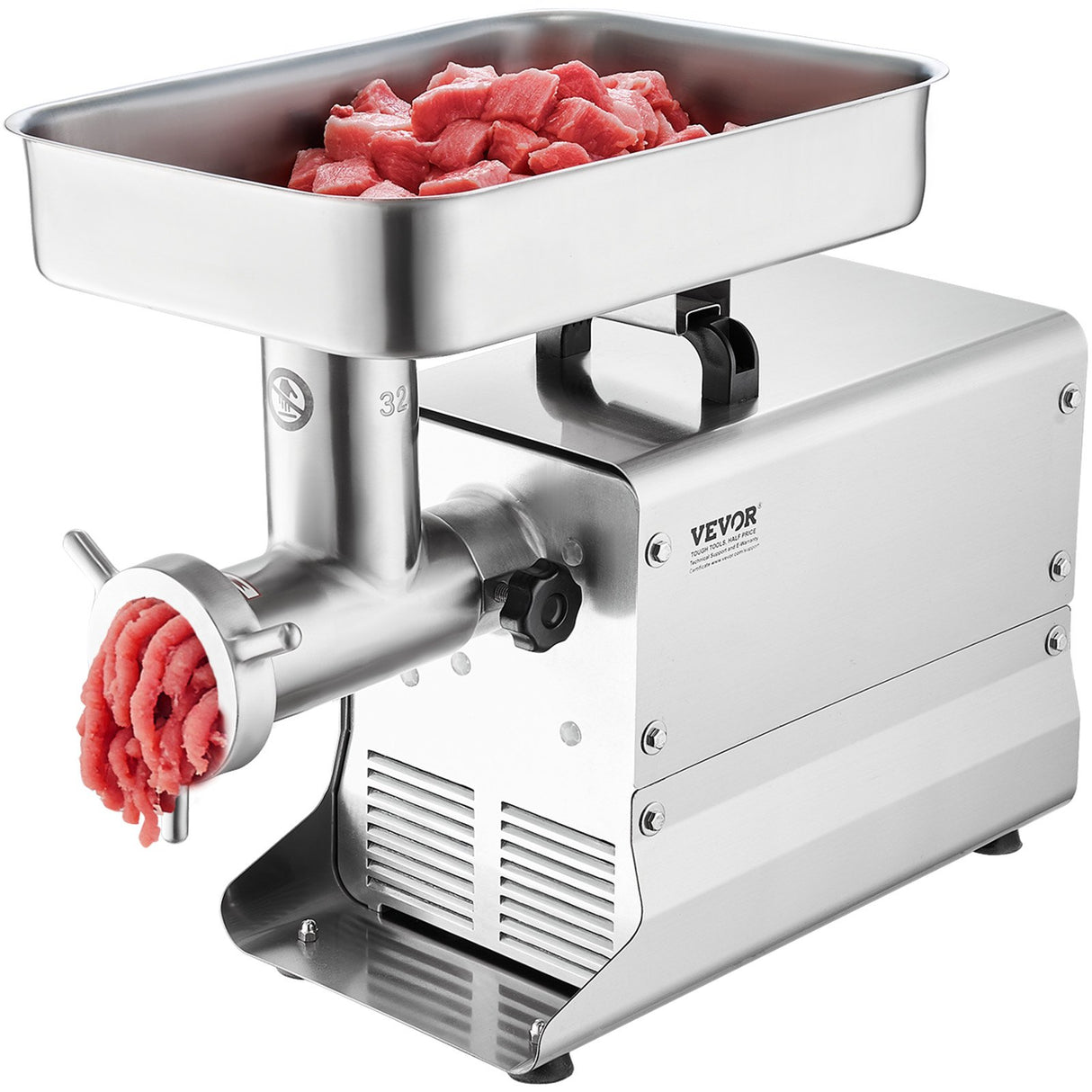 VEVOR Commercial Electric Meat Grinder 21 Lbs/Min Sausage Stuffer Maker Kitchen