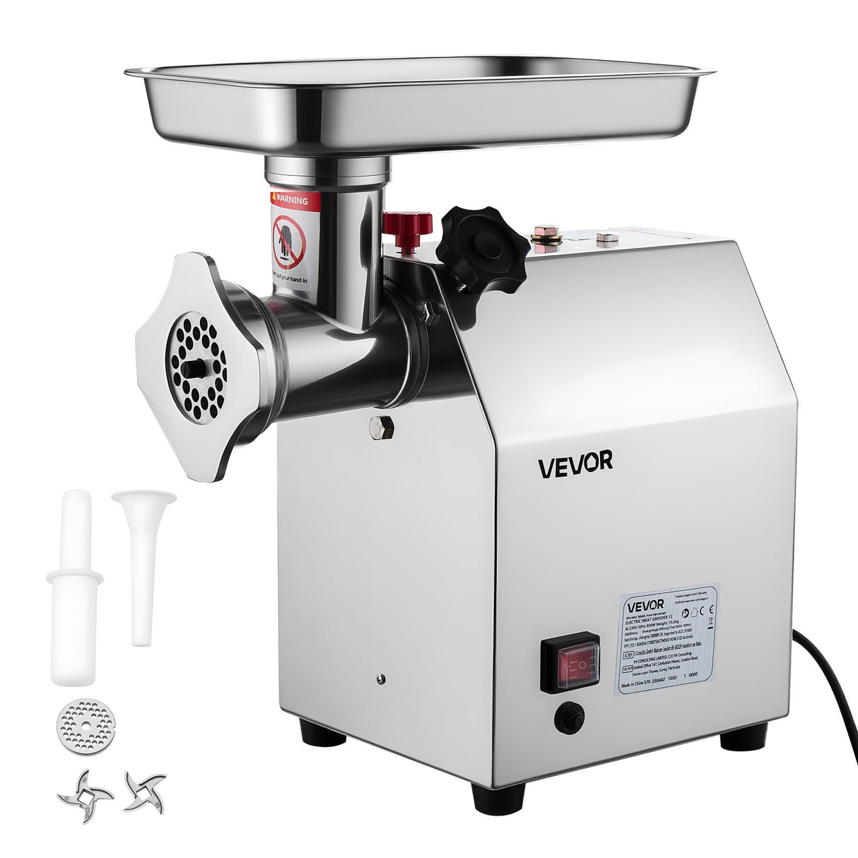 VEVOR Commercial Electric Meat Grinder 5.5 Lbs/Min Sausage Stuffer Maker Kitchen