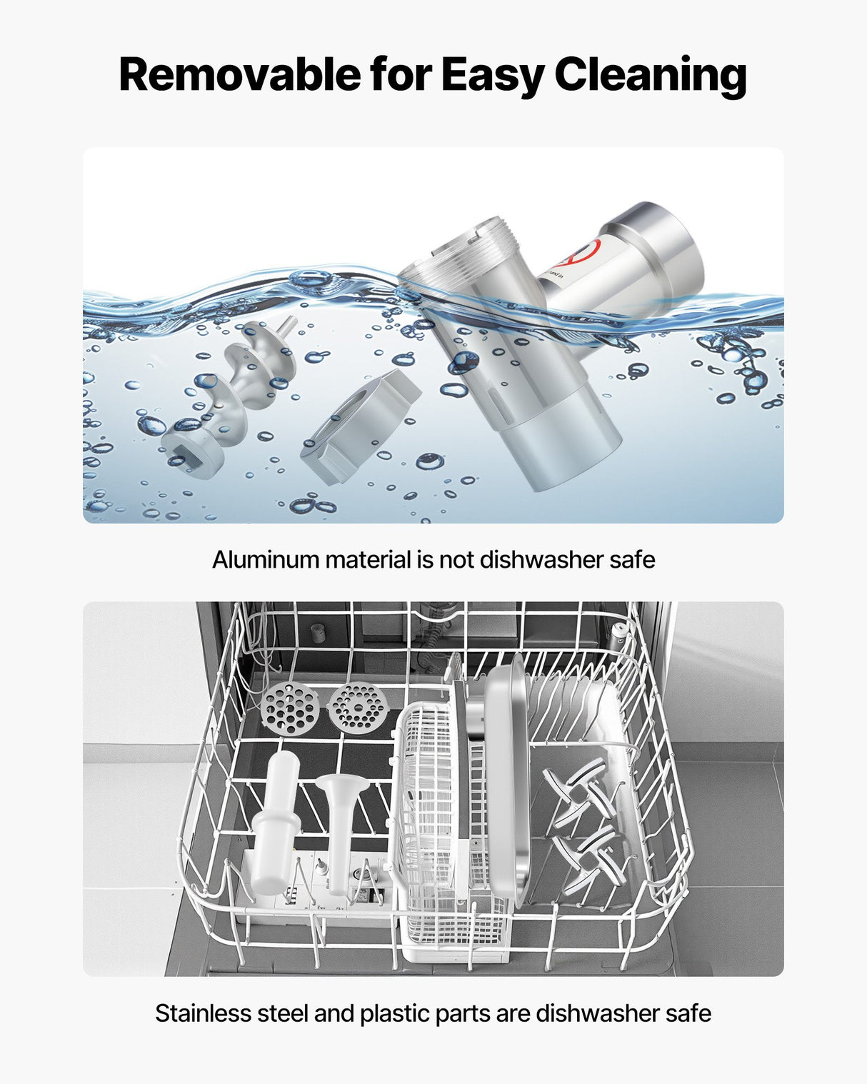 VEVOR Commercial Electric Meat Grinder 4.5 Lbs/Min Sausage Stuffer Maker Kitchen