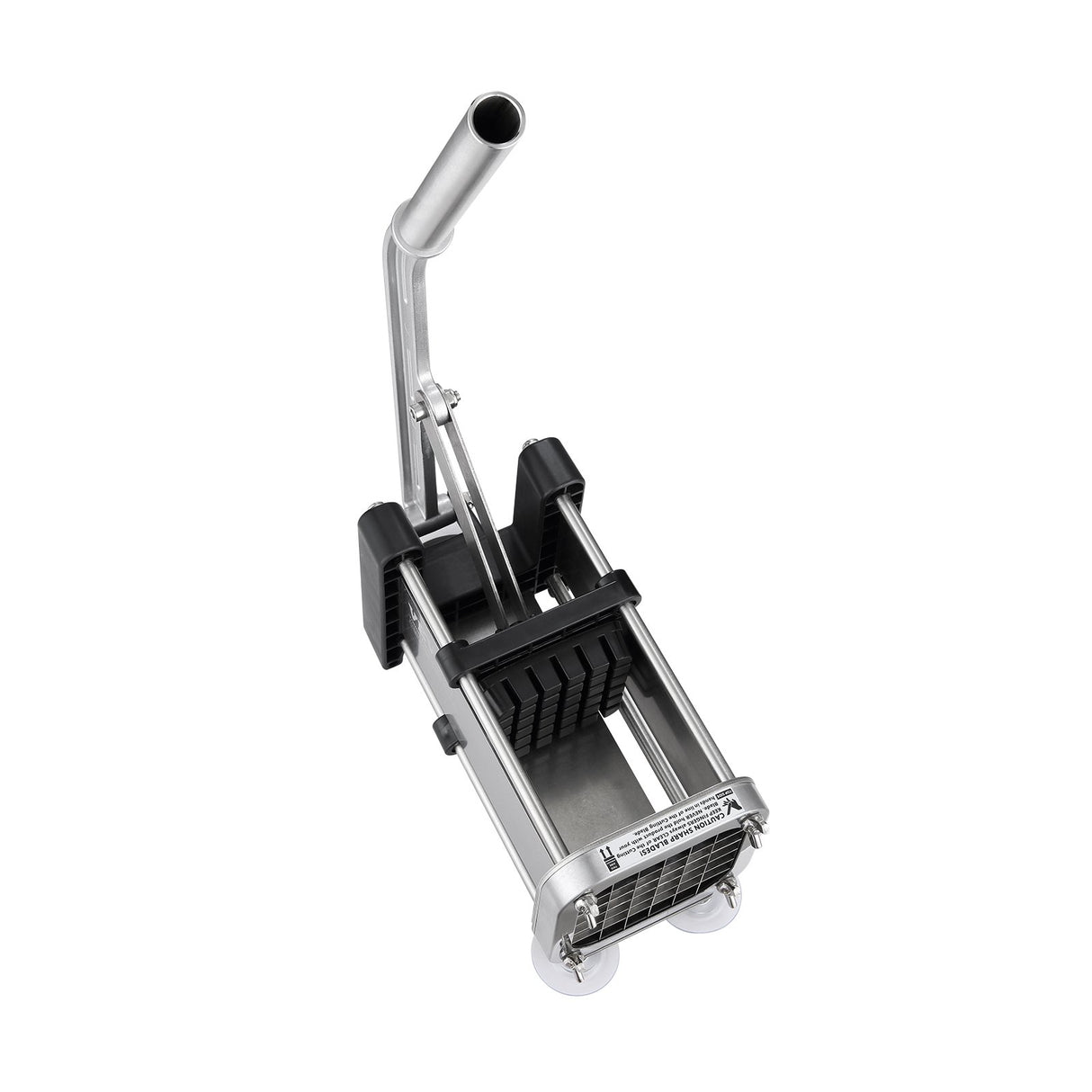 French Fry Cutter, Potato Slicer with 1/2-Inch and 3/8-Inch Stainless Steel Blades, Manual Potato Cutter Chopper with Suction Cups, Great for Potato, French Fries, Cucumber, Vegetables, Carrot