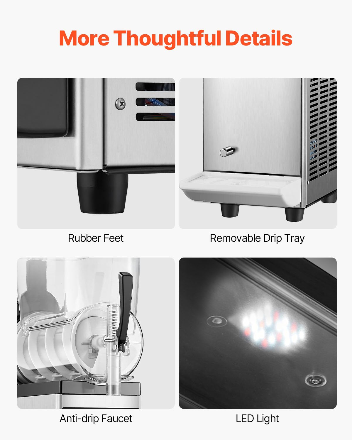 VEVOR 12L Commercial Slushy Machine Margarita Smoothie Frozen Drink Maker