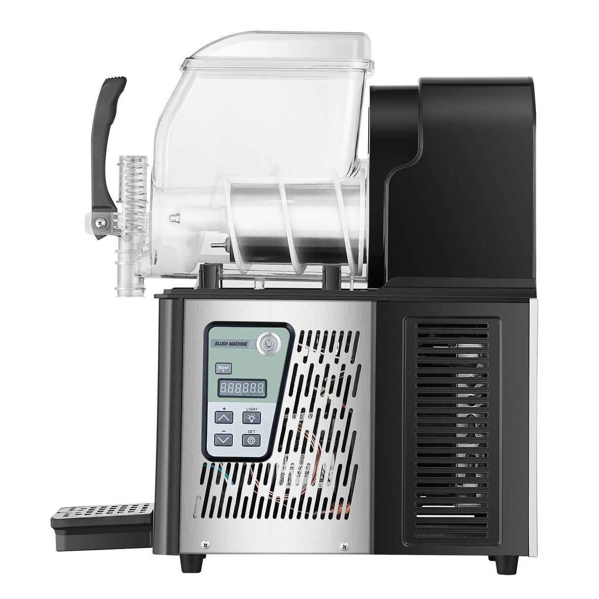 VEVOR Commercial Slushy Machine, 4L Single Tank Frozen Drink Machine, 16 Cups Stainless Steel Margarita Smoothie Frozen Drink Maker, Slushie Maker for Home Party Restaurants Cafe Bars