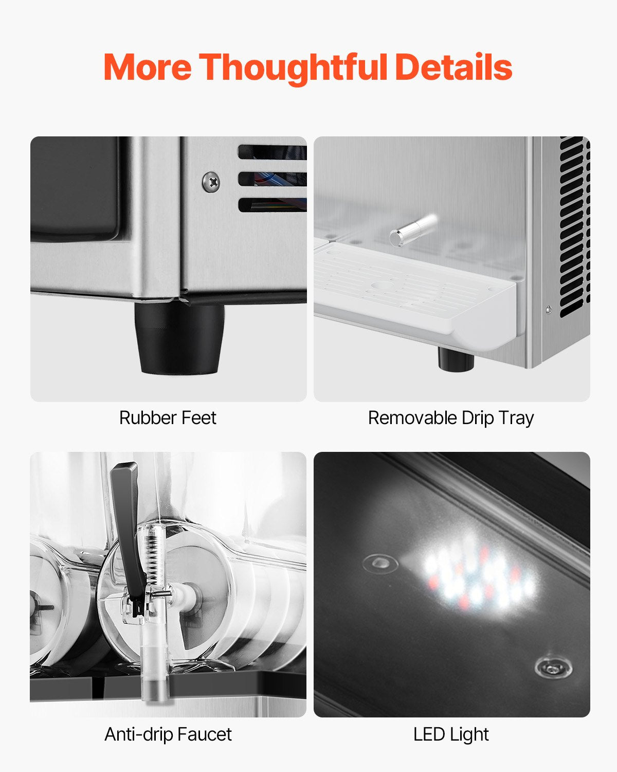 VEVOR 12Lx3 Tank Commercial Slushy Machine Margarita Smoothie Frozen Drink Maker