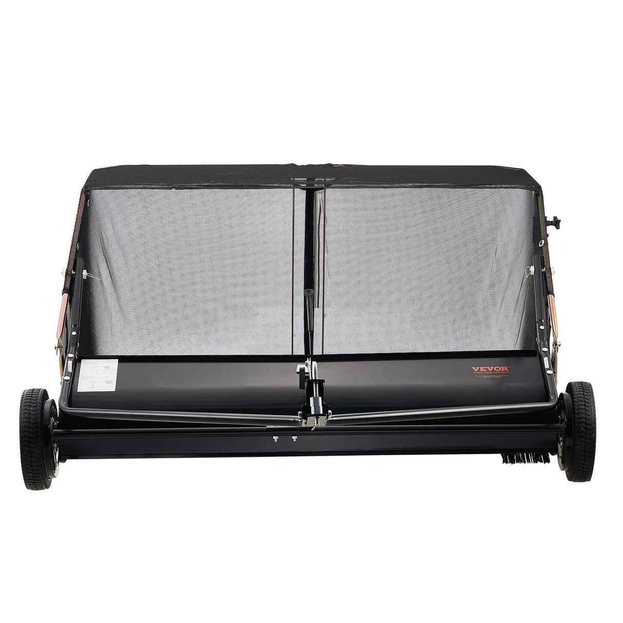 VEVOR Tow-Behind Lawn Sweeper 132cm Leaf Yard Collector 26 cu.ft. Adjustable
