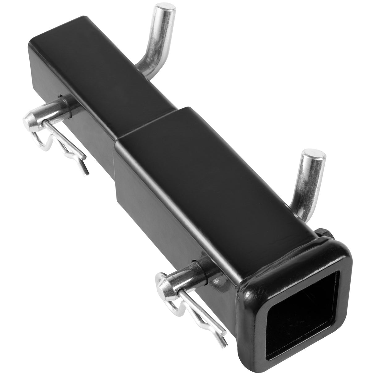 VEVOR Trailer Hitch Extender, Fits for 2" Receiver Hitch Adapter, Trailer Hitch Extension Tube Extender, 7" Extension Length, 4000 lbs Towing Capacity, Hitch Pins, Clips, Bolt and Nut Included, Black