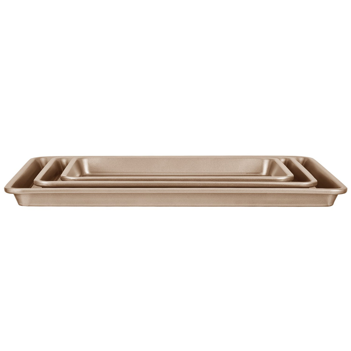 VEVOR Baking Pan Set 3-Piece Nonstick Carbon Steel Set with Silicone Handles