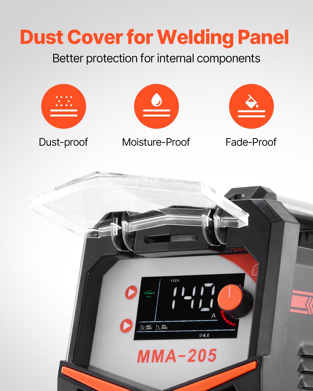 VEVOR TIG Welder 2-In-1 Welding Machine Lift MMA Stick Arc IGBT Hot Start LED