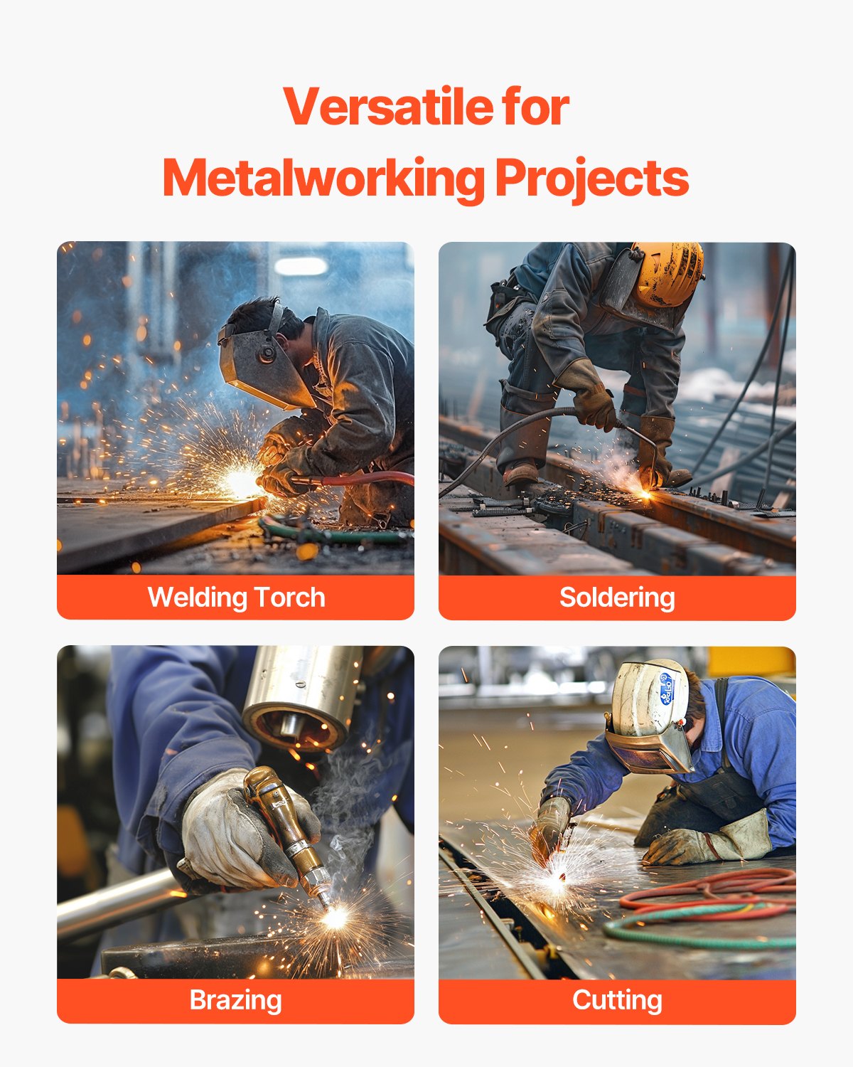 Oxygen Acetylene Hose 1/4-Inch x 100FT T Grade Hose 300PSI Max Working Pressure