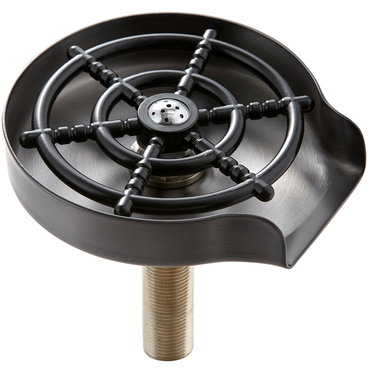 VEVOR Glass Rinser 10-Hole Rotating Stainless Steel Washer ABS Cup Holder