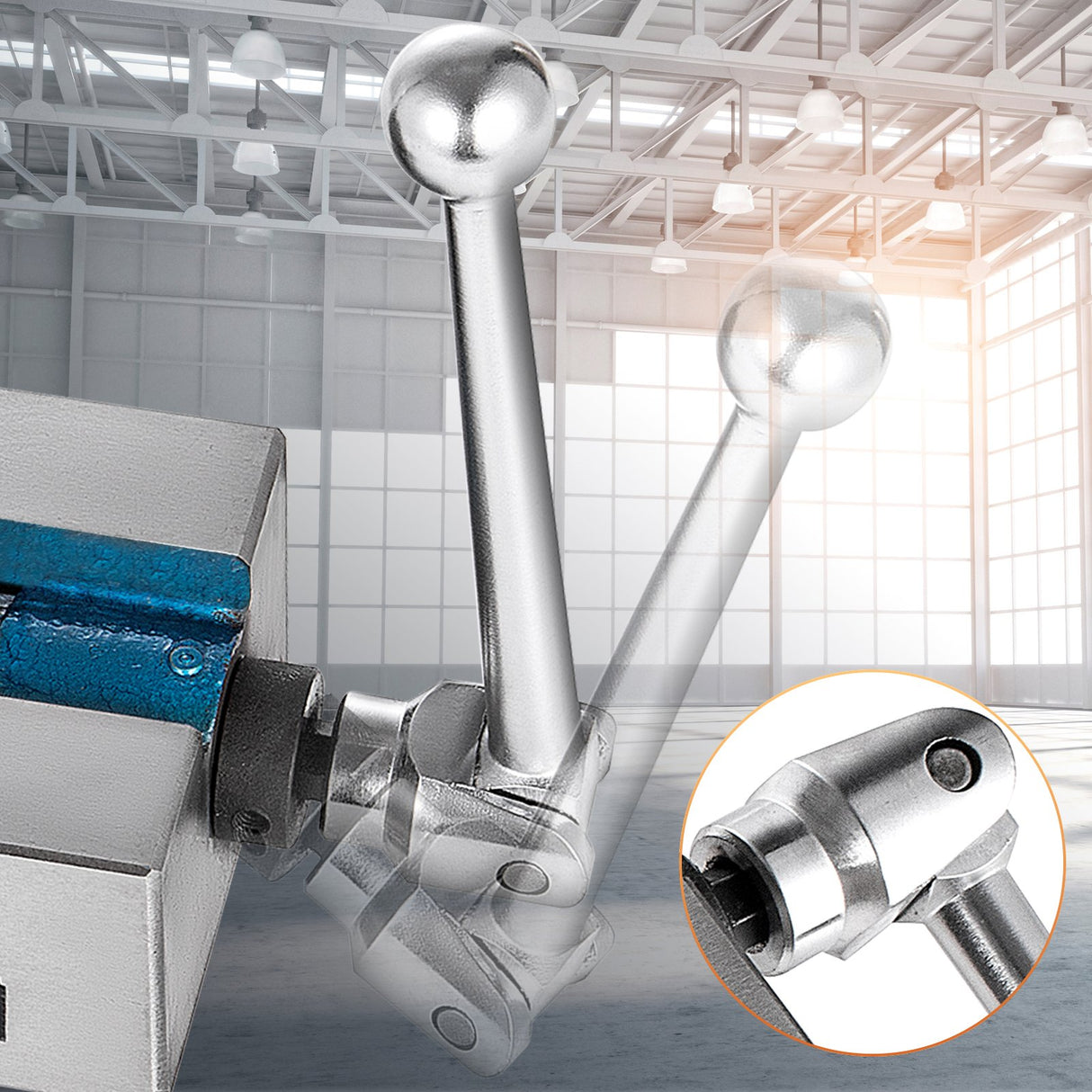 VEVOR Milling Vice 4"/100mm,Bench Clamp Vice Nodular Cast Iron Material,Clamping Vice Clamping Force 19KN Max, Milling Machine Vice