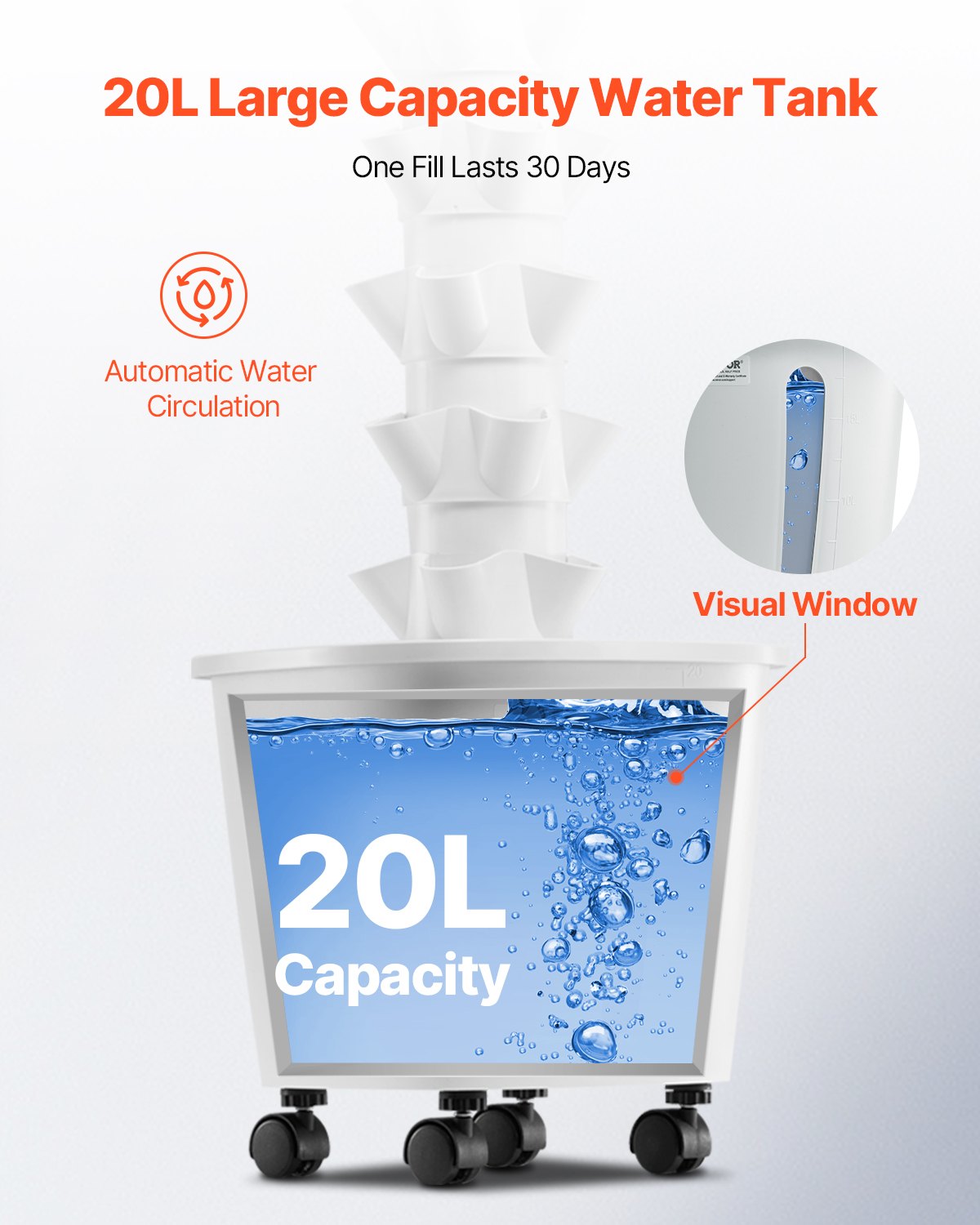 VEVOR Hydroponic Growing System, 50 Pods Vertical 10 Tiers Hydroponic Tower, Rolling Hydronic Garden with Water Pump & Wheels, Indoor Plants Germination Kit for Herbs Fruits & Vegetables