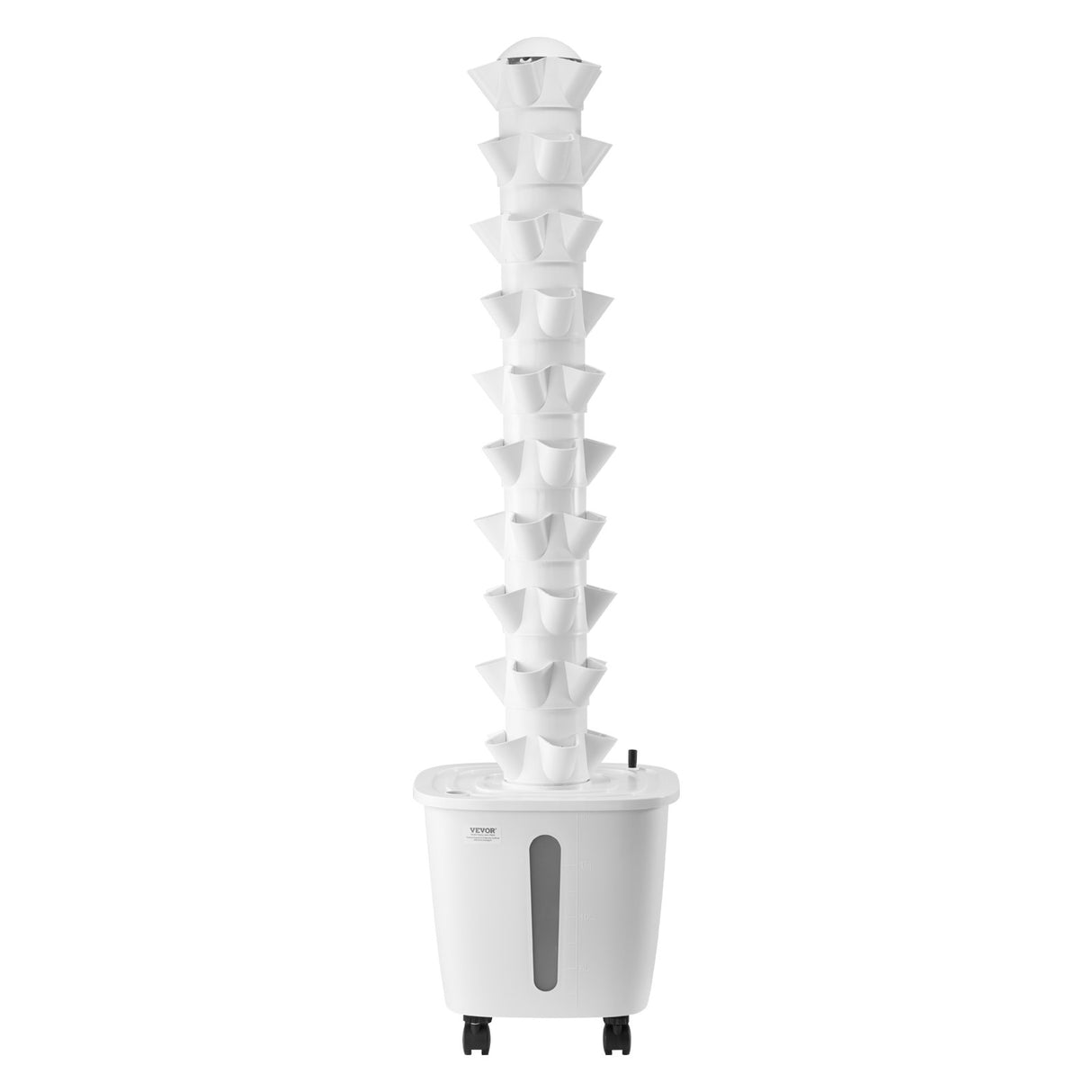 Hydroponic Growing System, 50 Pods Vertical 10 Tiers Hydroponic Tower, Rolling Hydronic Garden with Water Pump & Wheels, Indoor Plants Germination Kit for Herbs Fruits & Vegetables